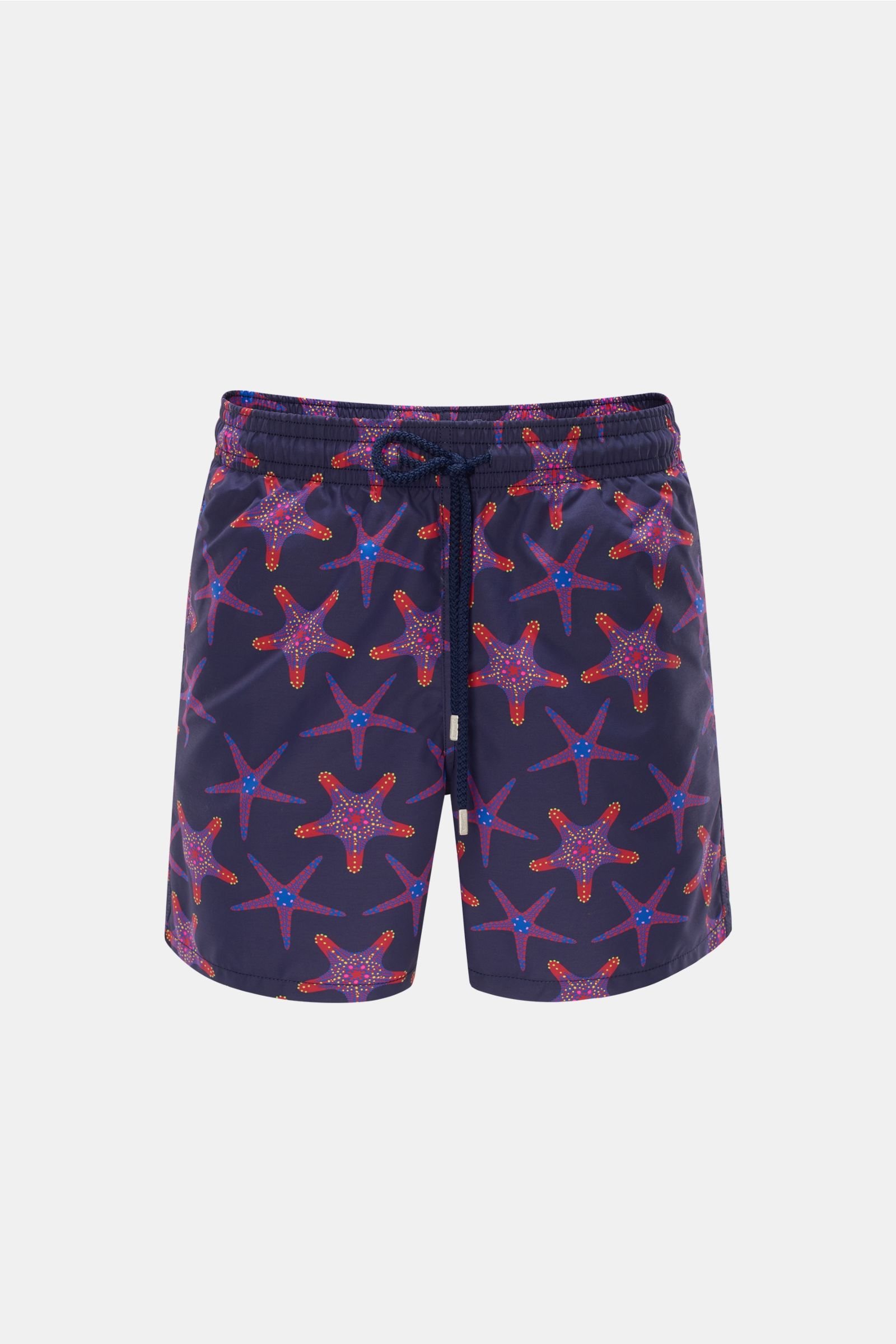 Swim shorts 'Moorea' navy/red patterned