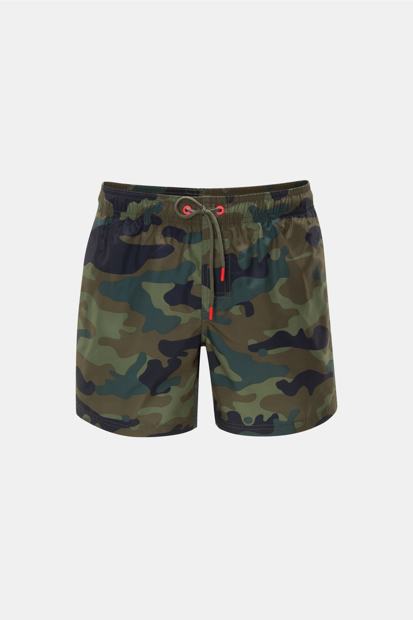 Swim shorts olive patterned