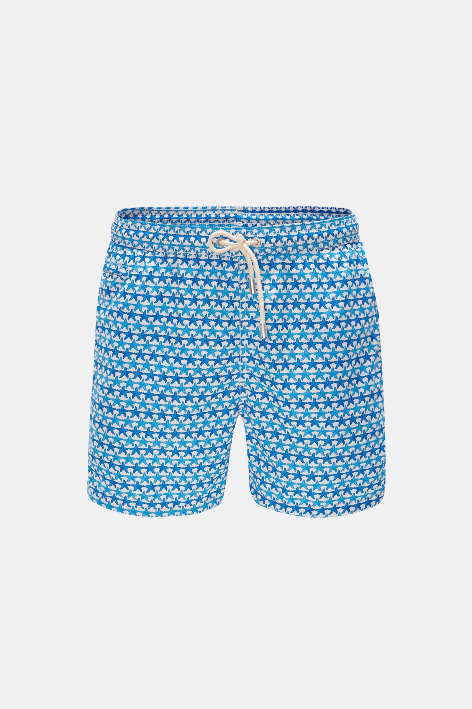 Swim shorts 'Friendly Starfish' blue/white patterned
