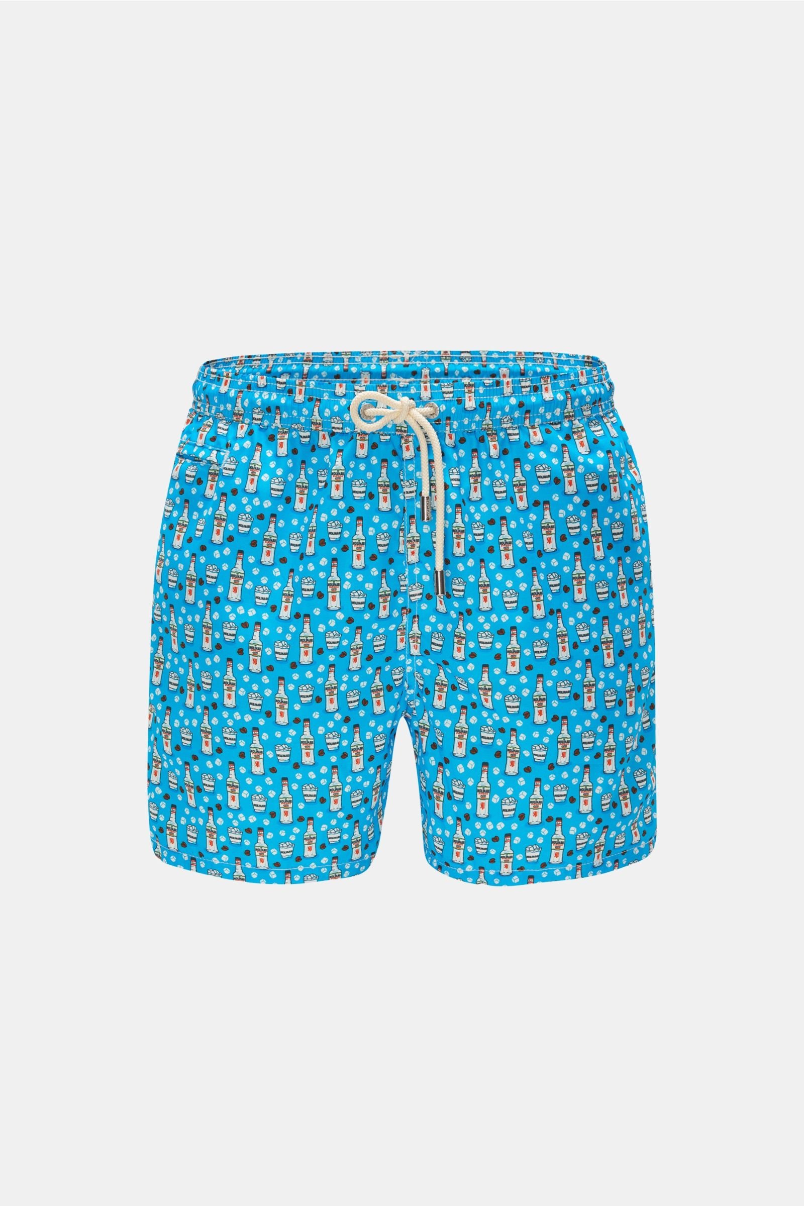 Swim shorts 'Sambuca Molinari' turquoise patterned