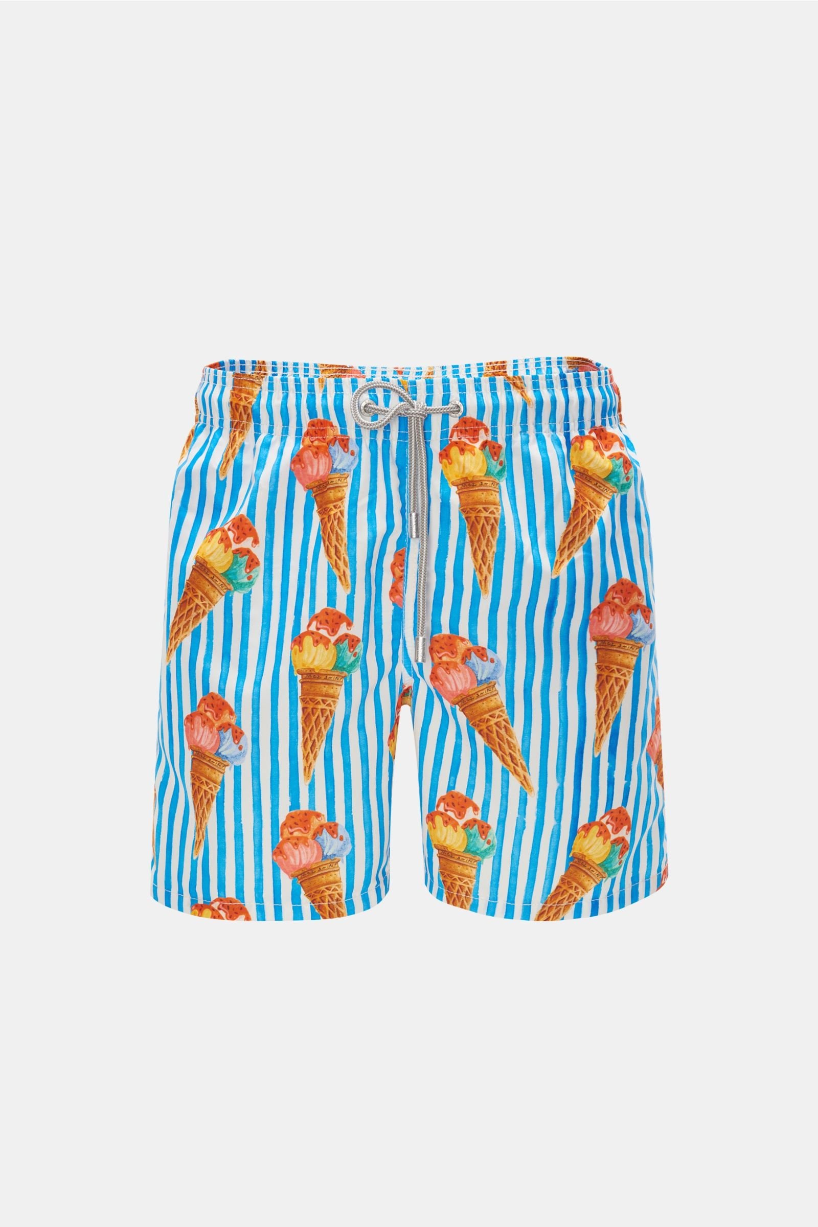 Swim shorts blue/white patterned