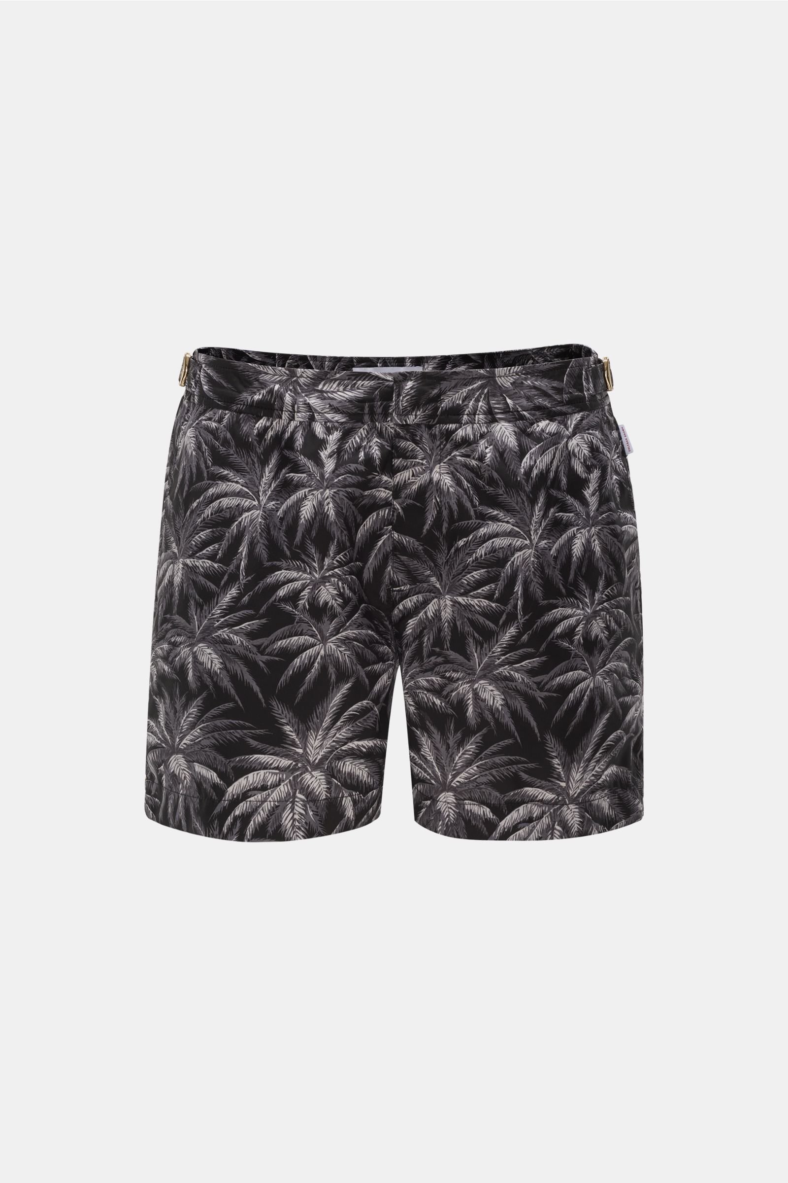 Swim shorts 'Setter' dark grey/black patterned