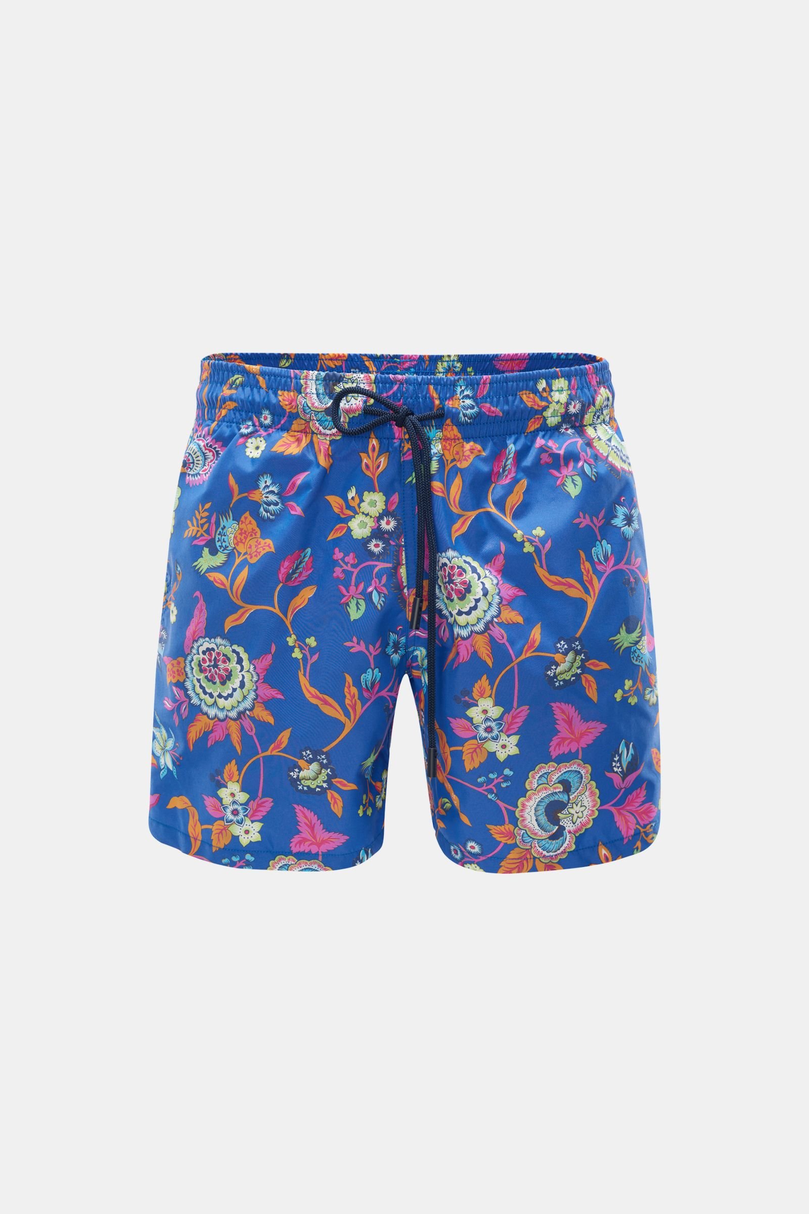 Swim shorts dark blue patterned