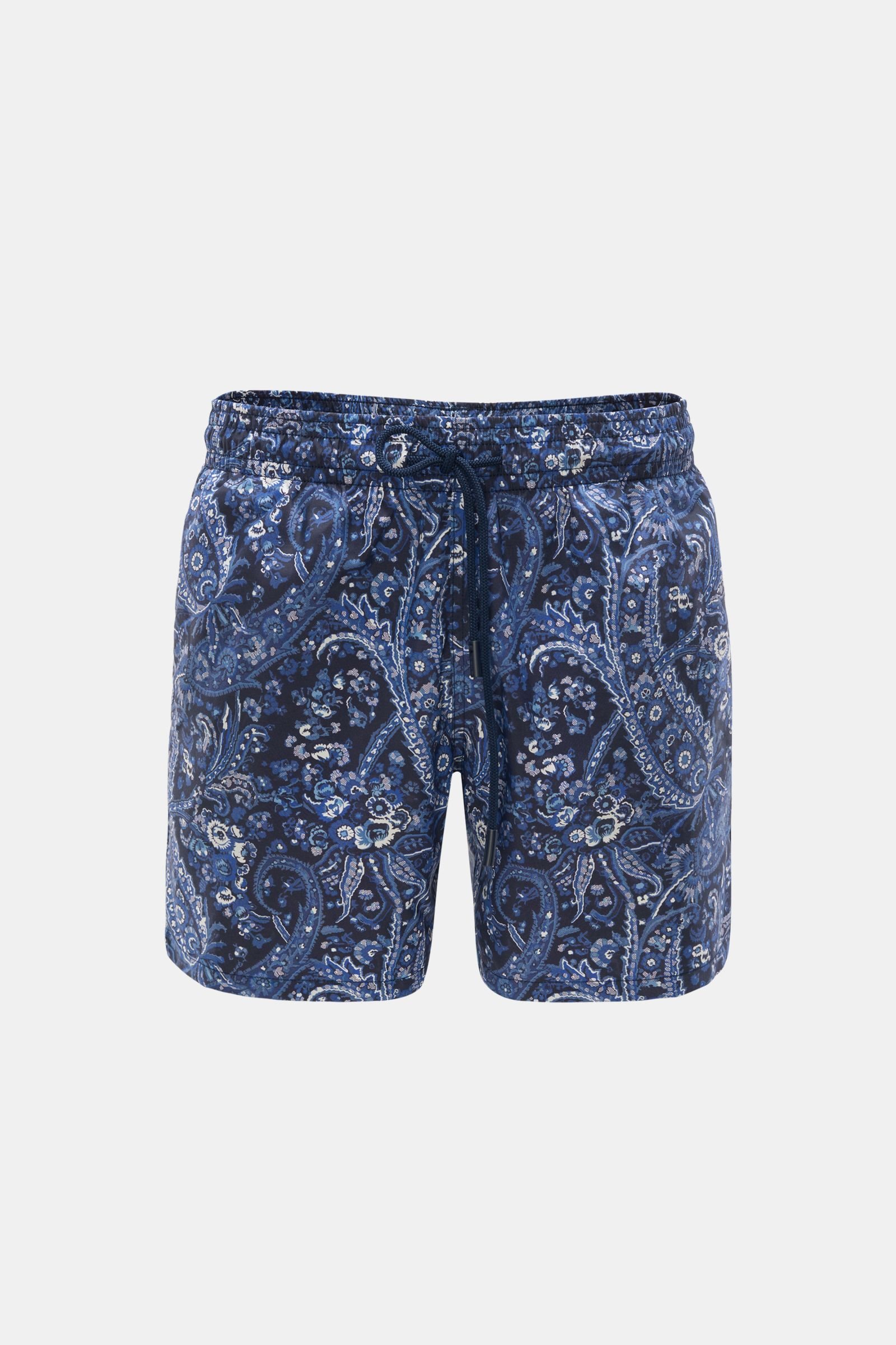 Swim shorts navy patterned