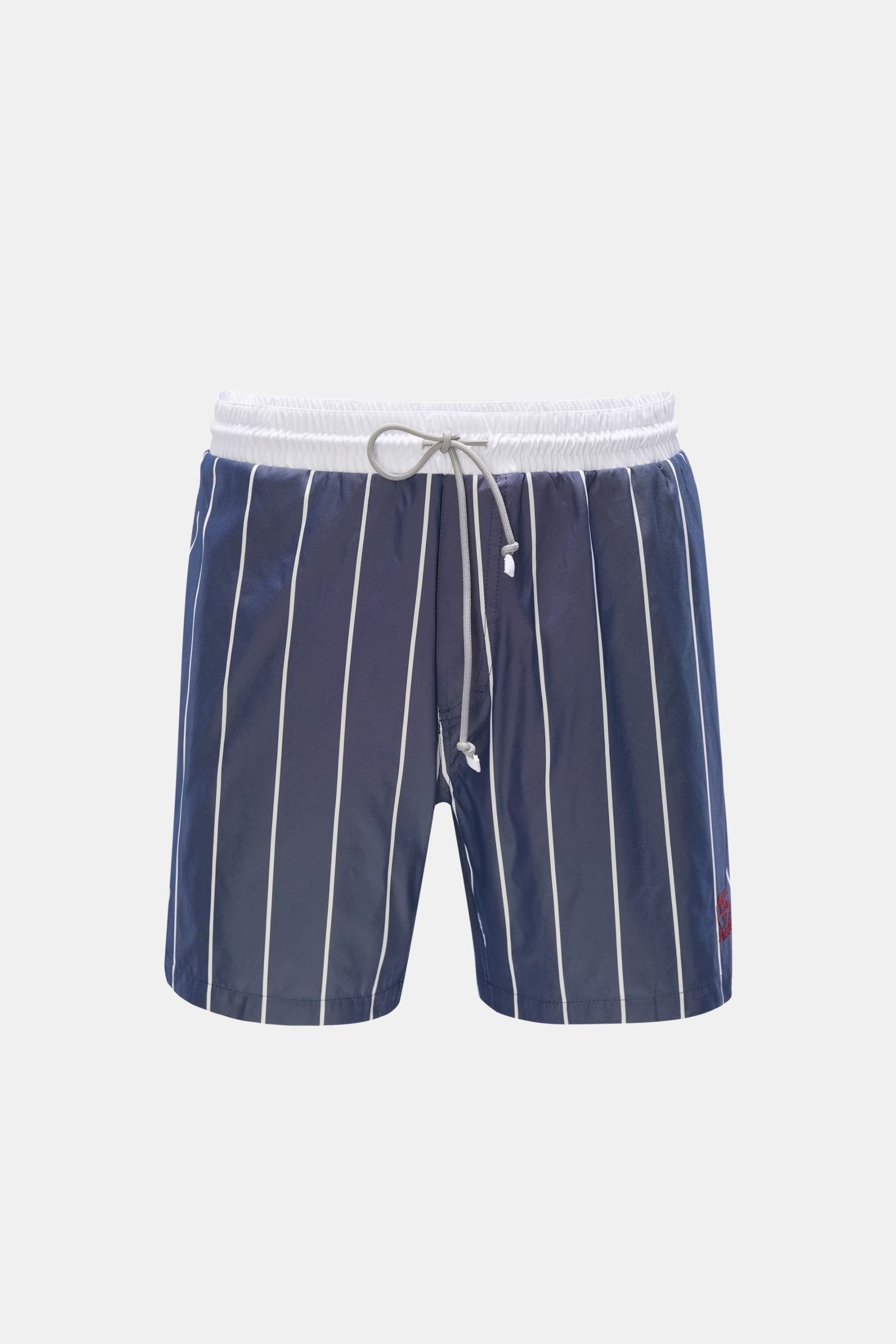 Swim shorts grey-blue striped