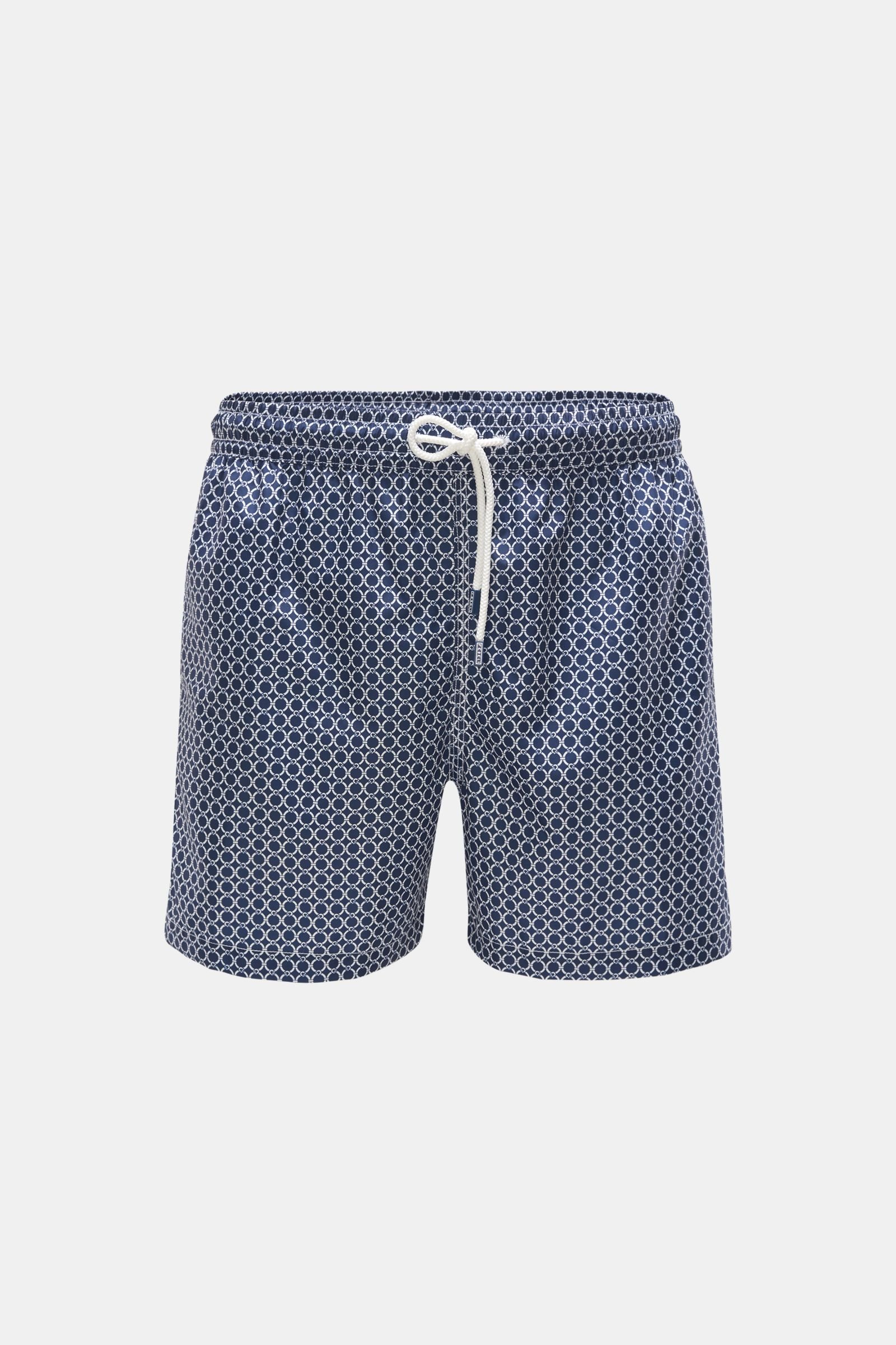 Swim shorts 'Madeira Airstop' navy/white patterned