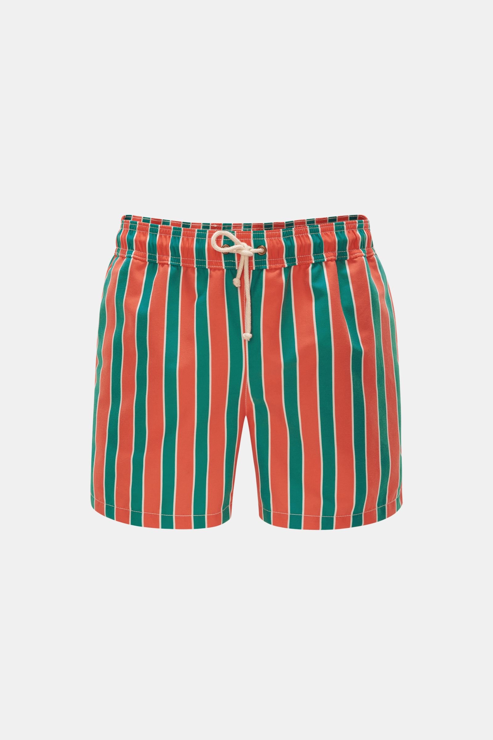 Swim shorts 'Monterosso' orange/green striped