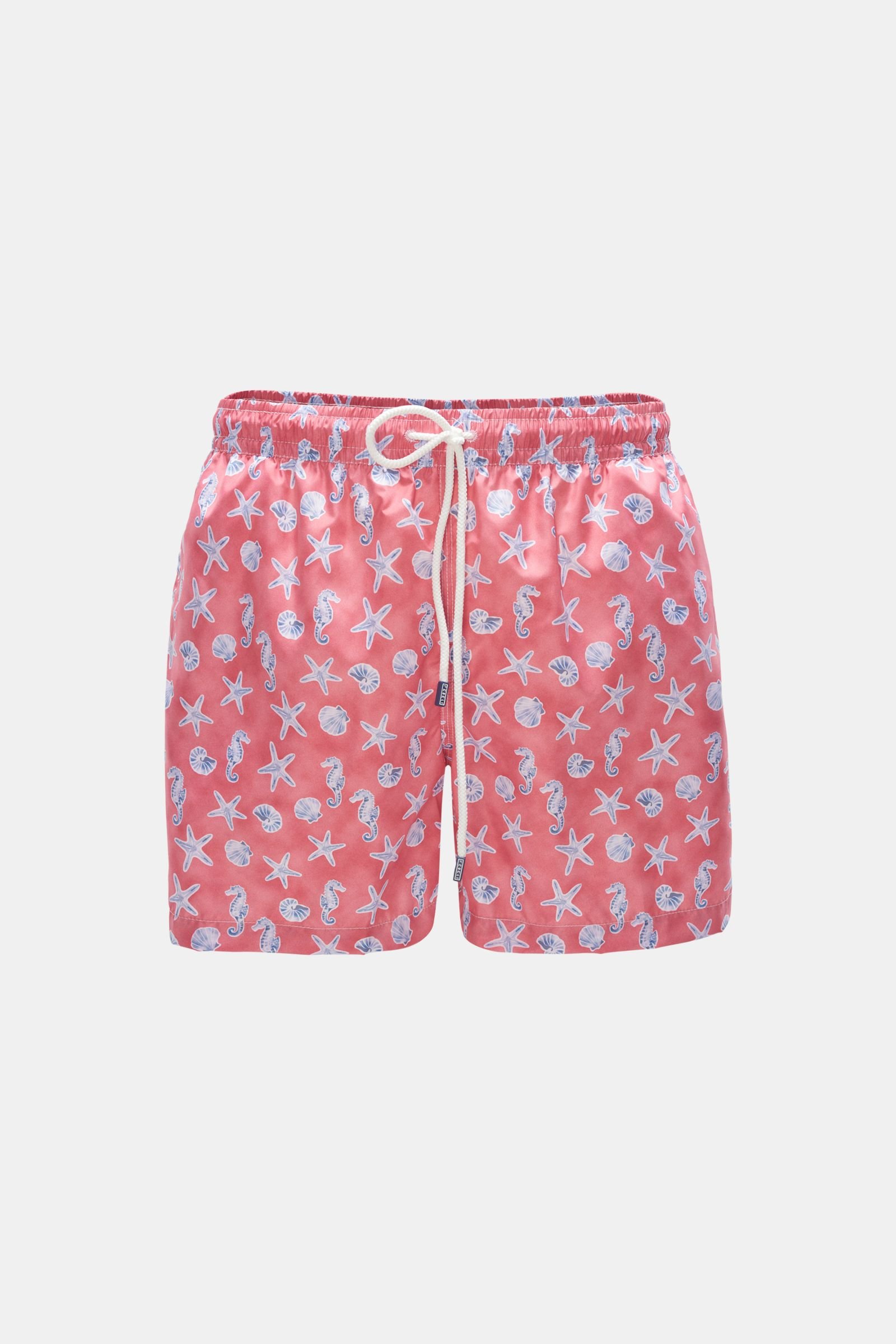 Swim shorts 'Madeira Airstop' light red patterned