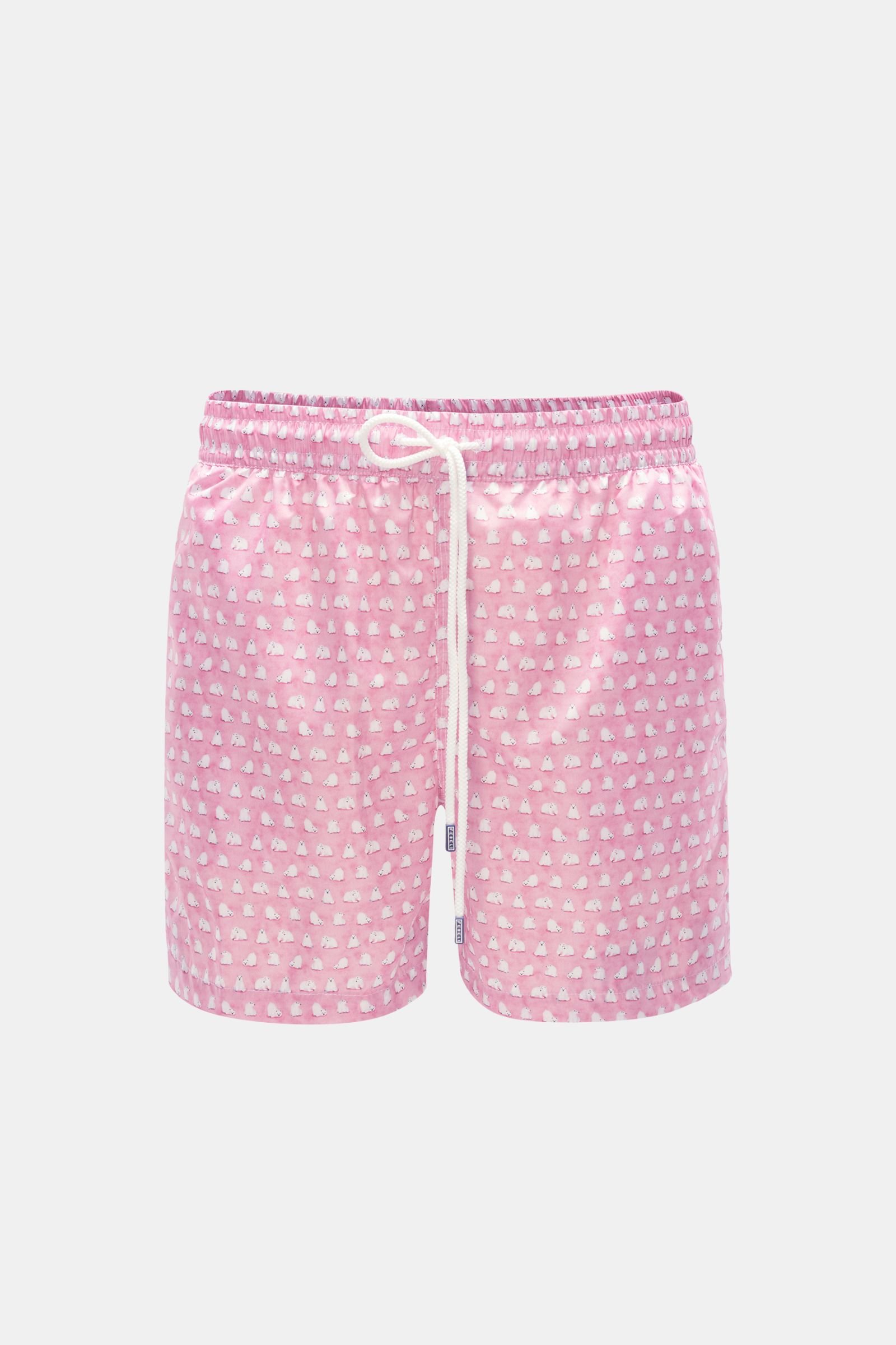 Swim shorts 'Madeira Airstop' rose/white patterned