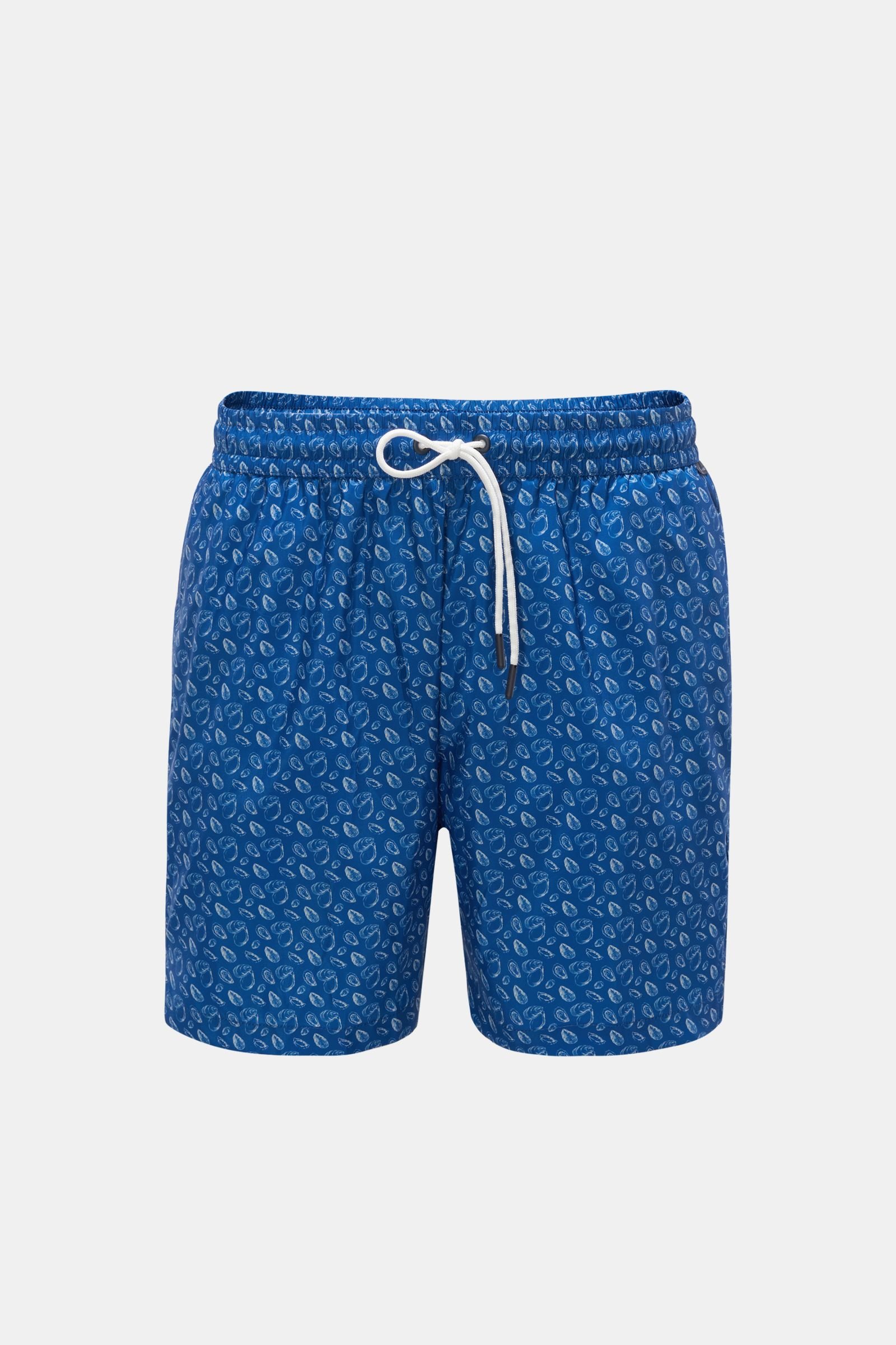 Swim shorts 'Oyster Swim' dark blue/white patterned