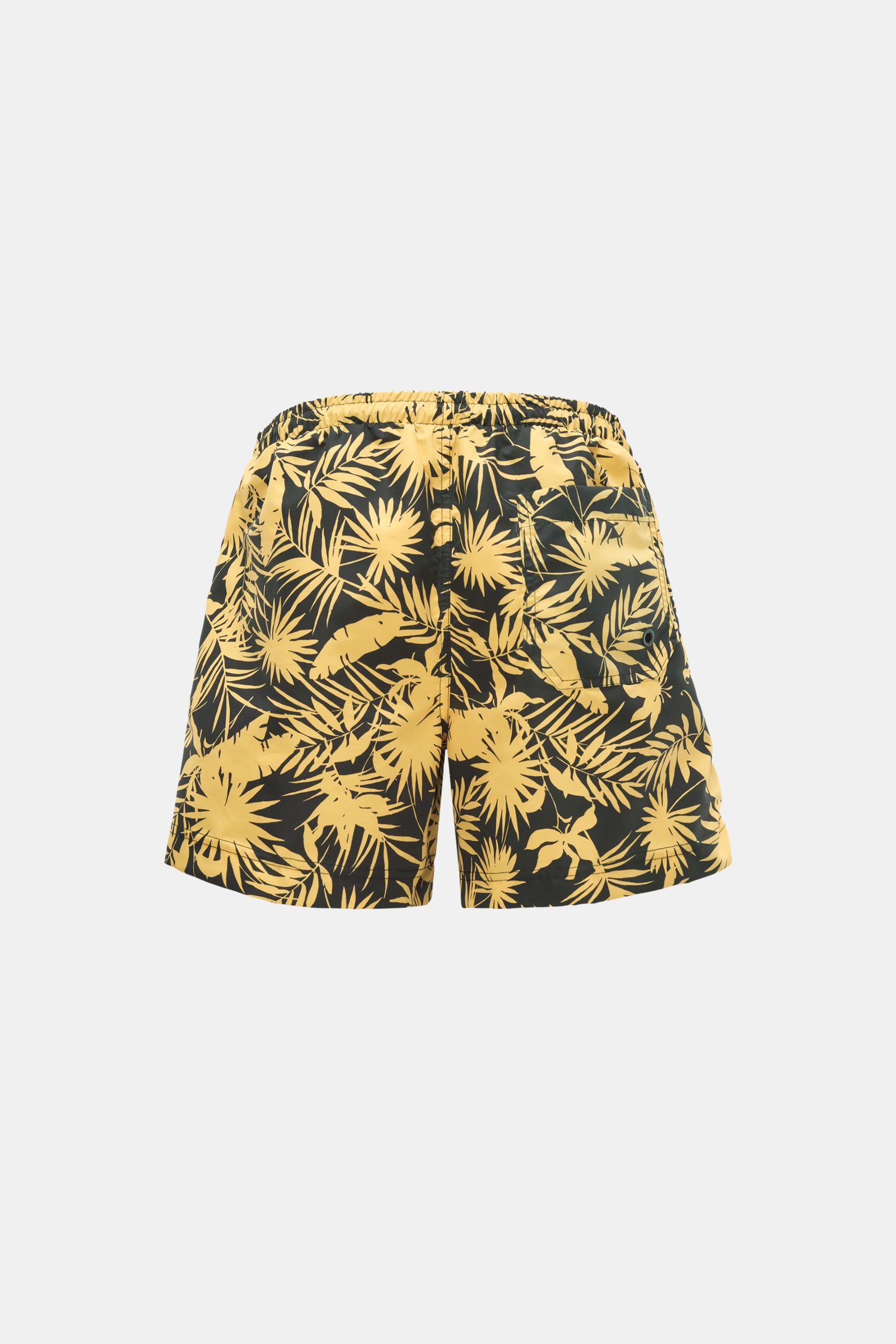 PT Torino Swim shorts yellow/black patterned