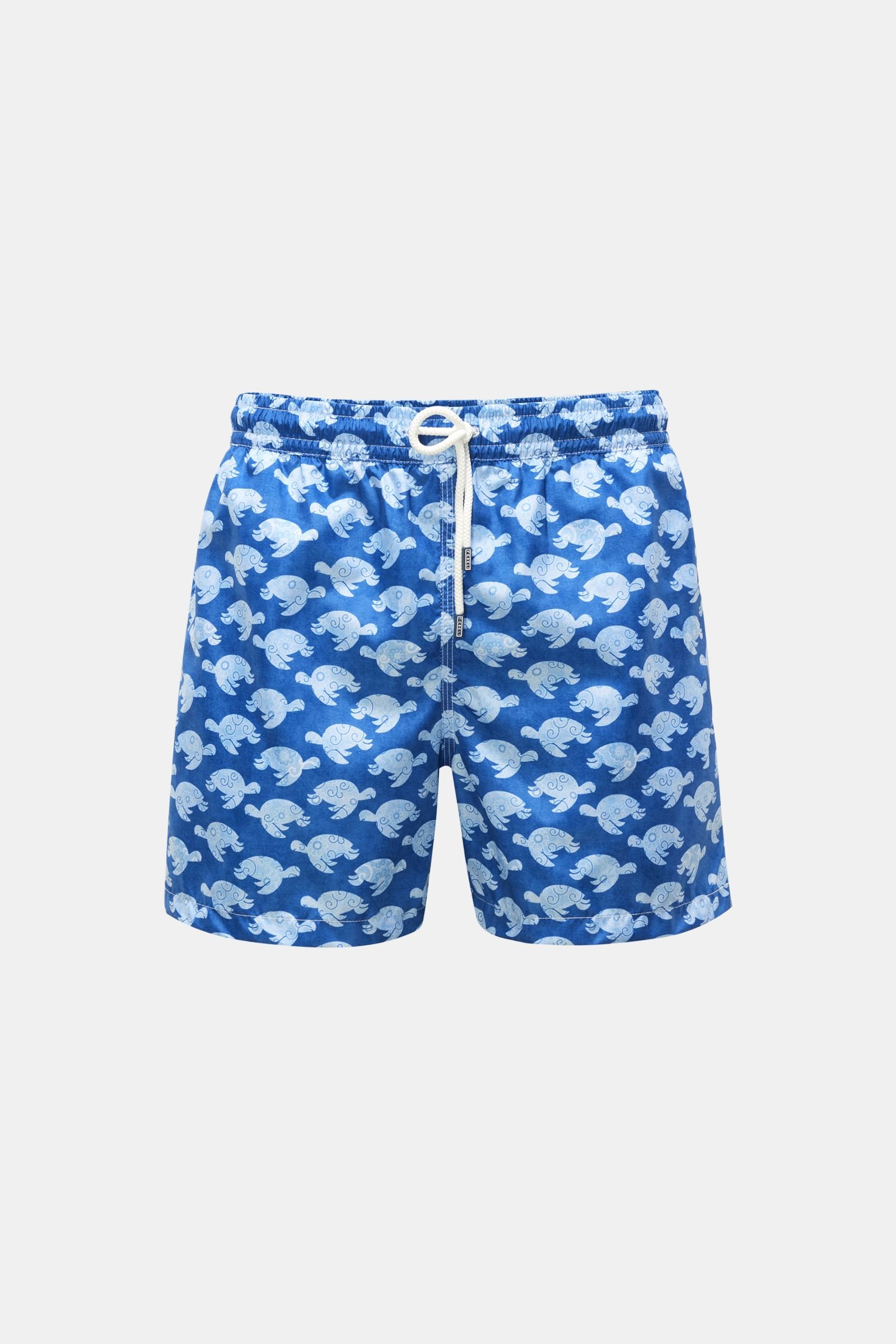 Swim shorts 'Madeira Airstop' dark blue/smoky blue patterned
