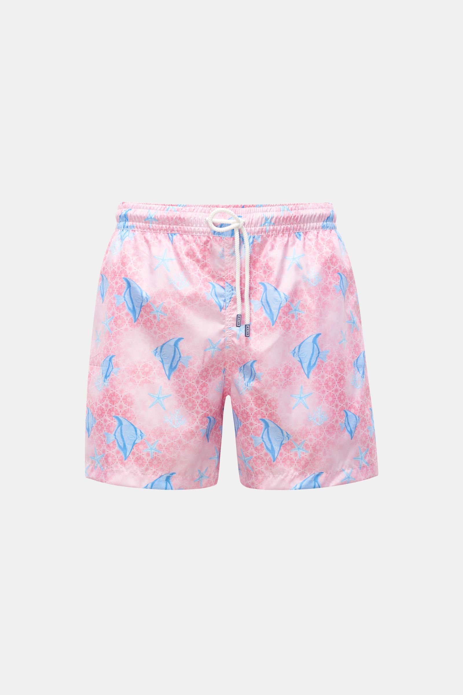 Swim shorts 'Madeira Airstop' rose/light blue patterned