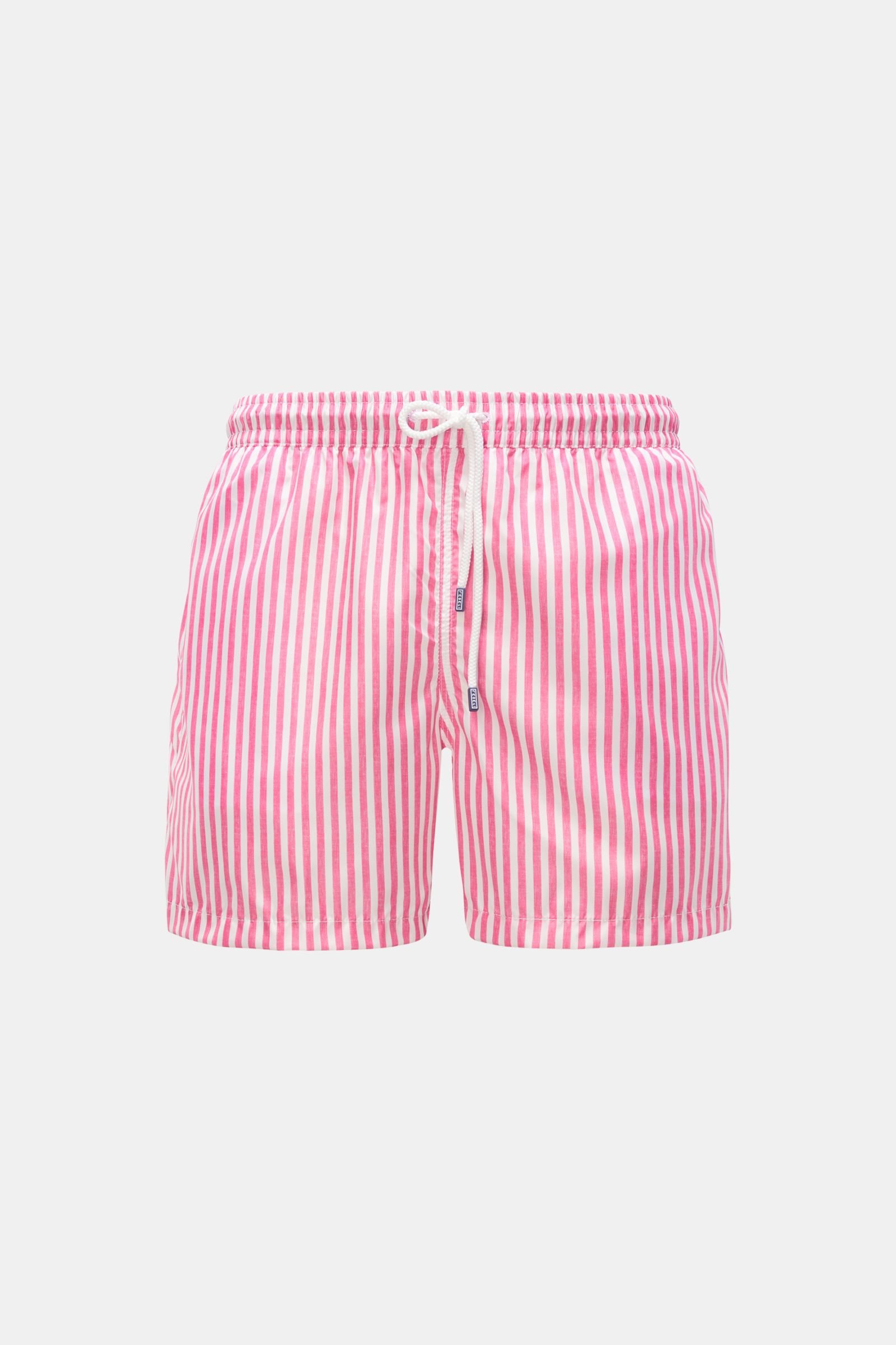 Swim shorts 'Madeira Airstop' rose/white striped