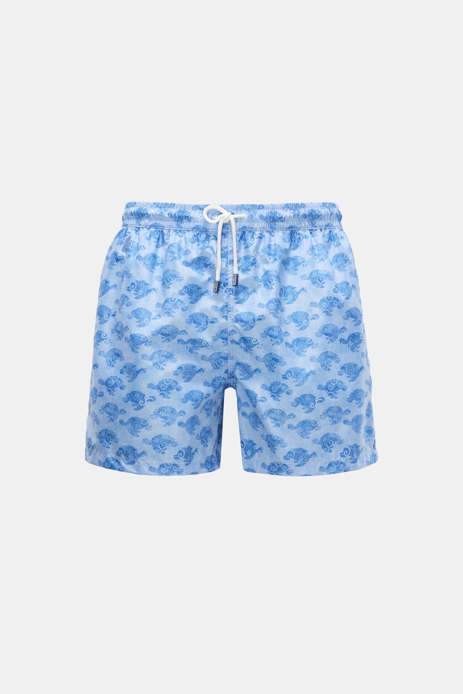Swim shorts 'Madeira Airstop' smoky blue/light blue patterned