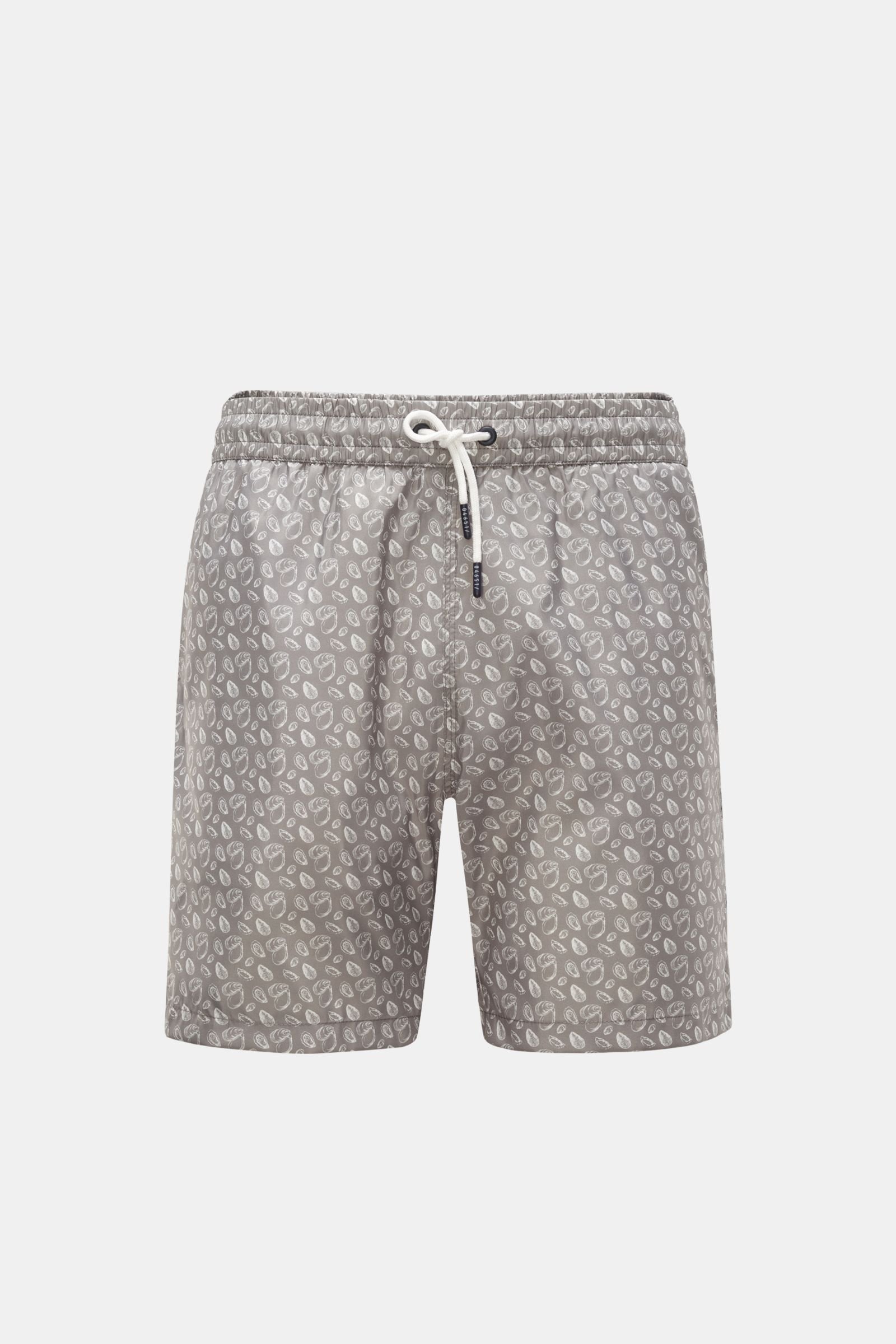 Swim shorts grey patterned