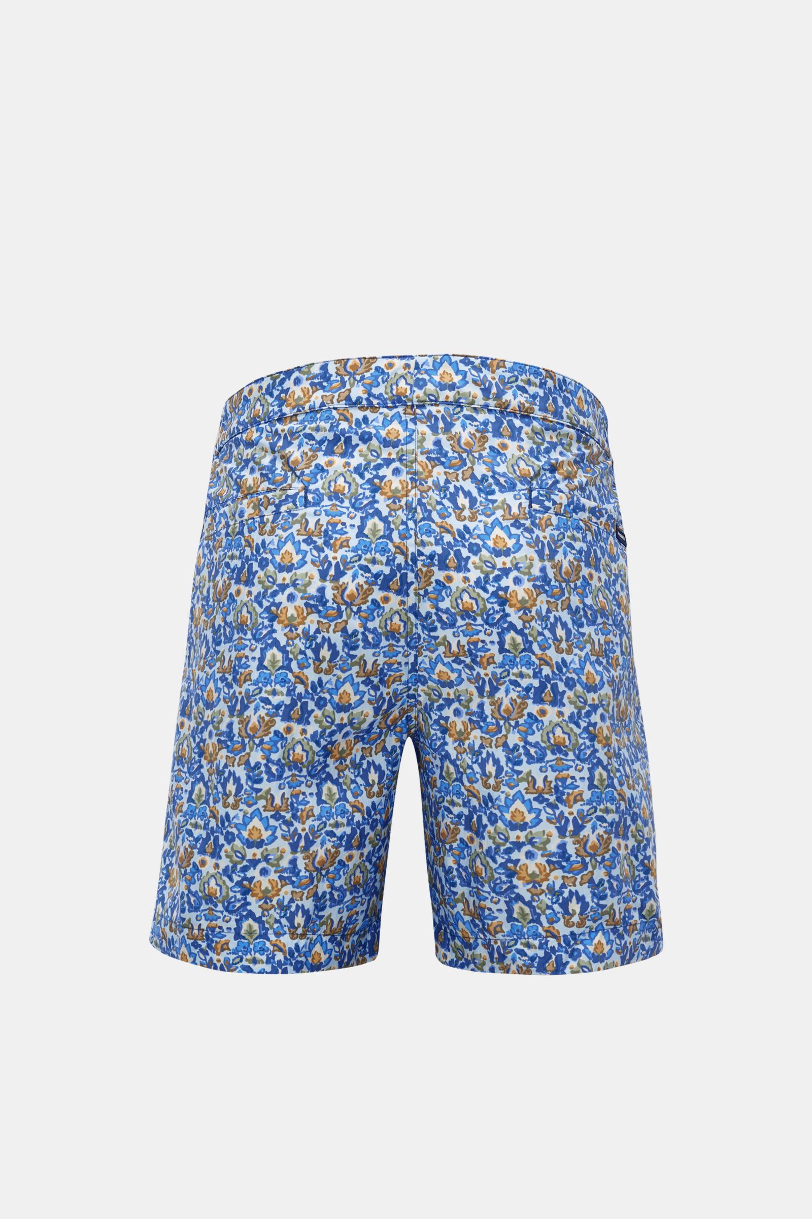 Incotex Badeshorts blau/grün gemustert