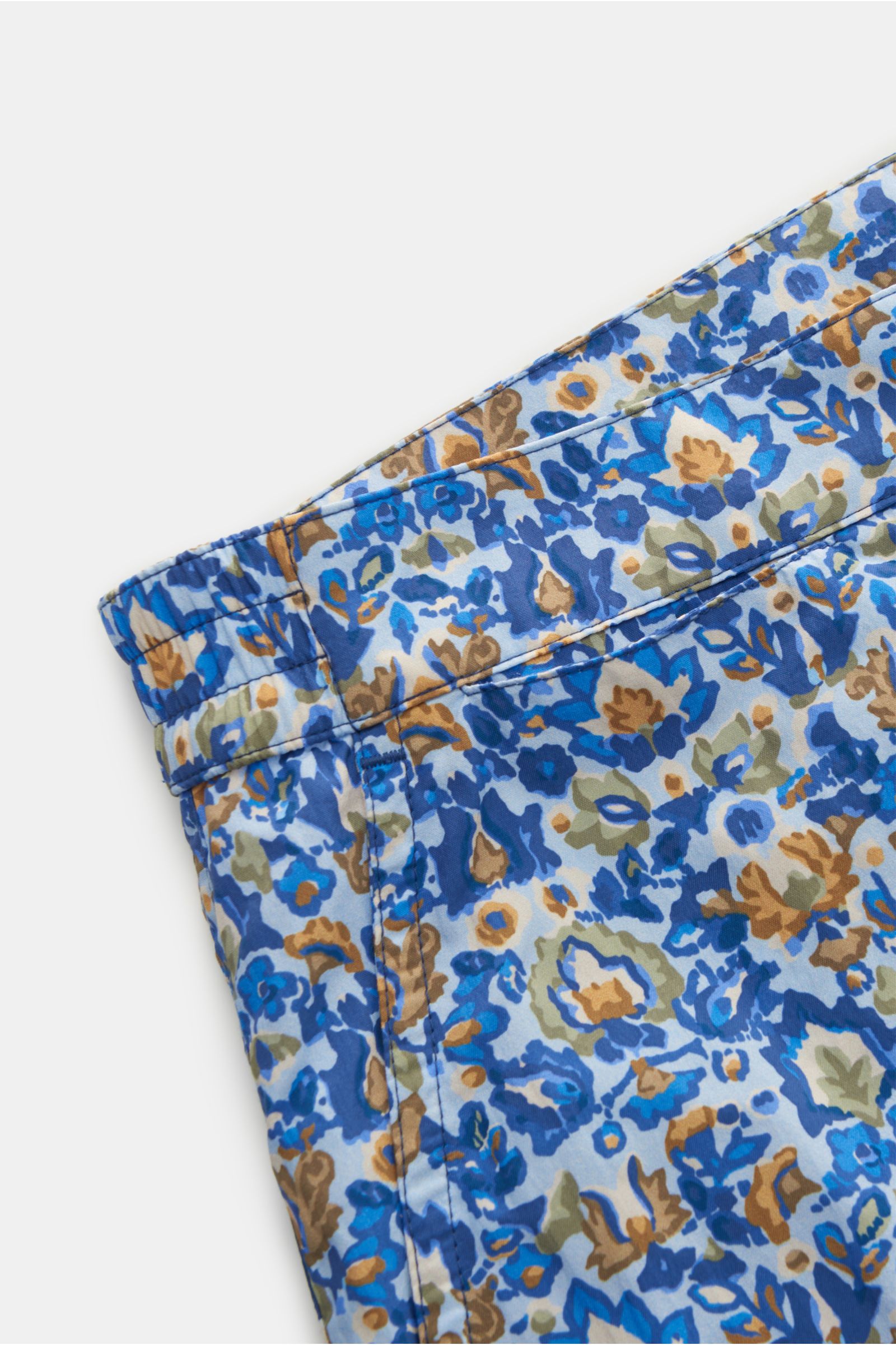 Incotex Badeshorts blau/grün gemustert