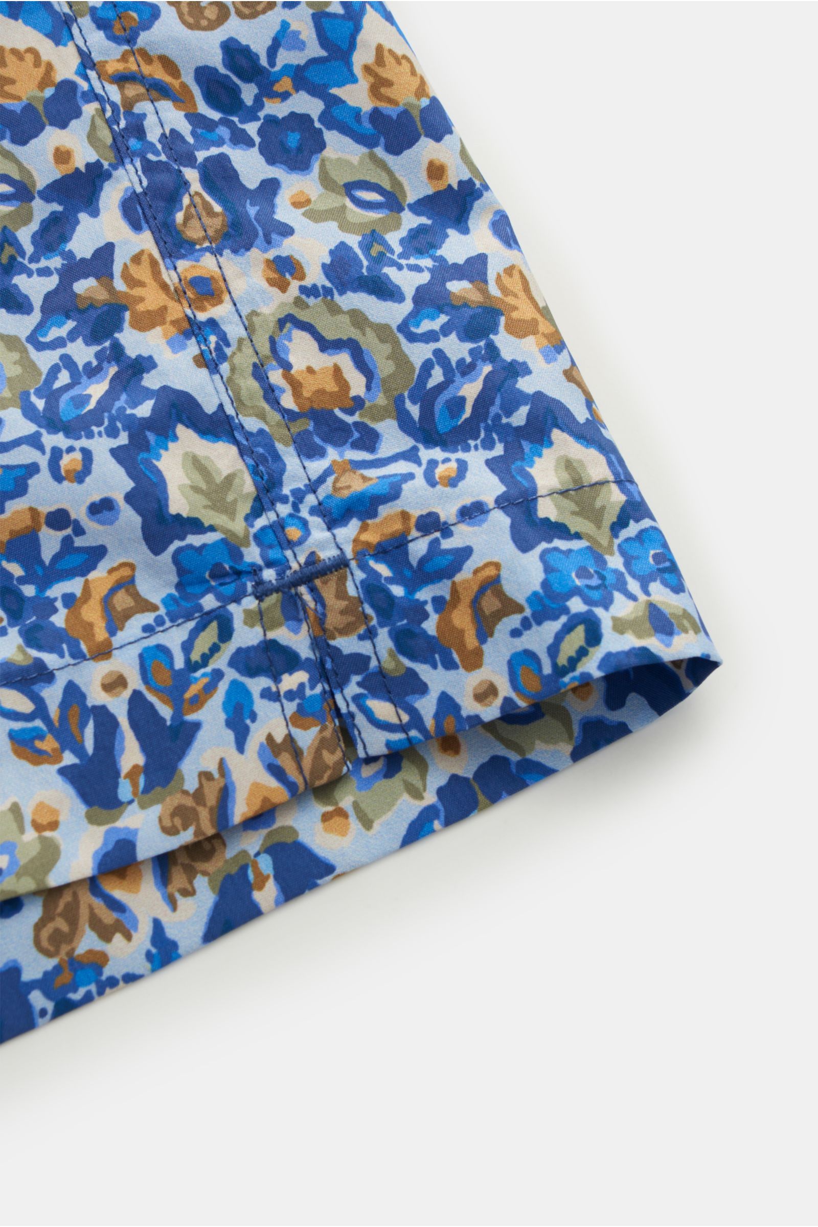 Incotex Badeshorts blau/grün gemustert