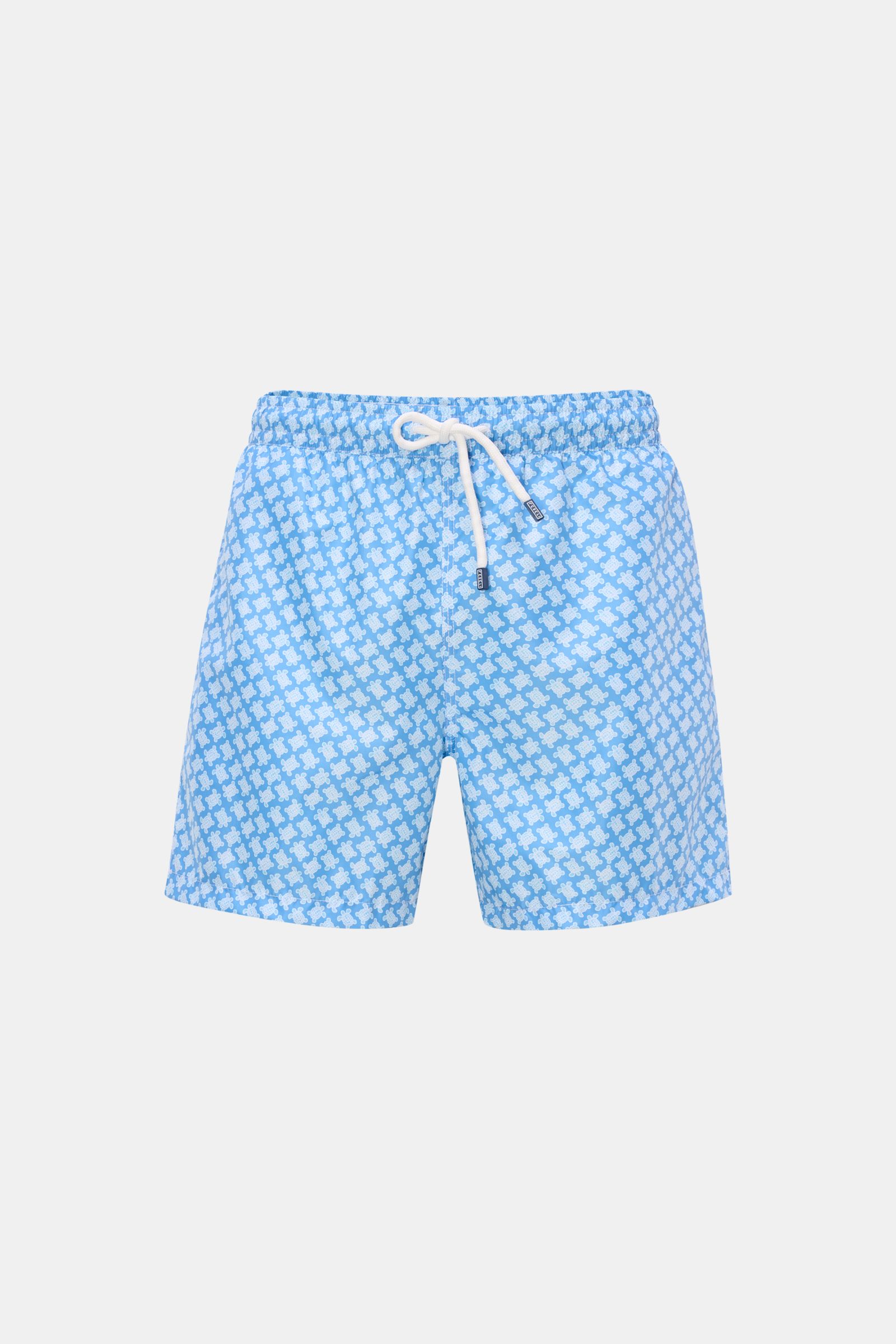 Fedeli Swim shorts 'Madeira Airstop' blue/light blue patterned
