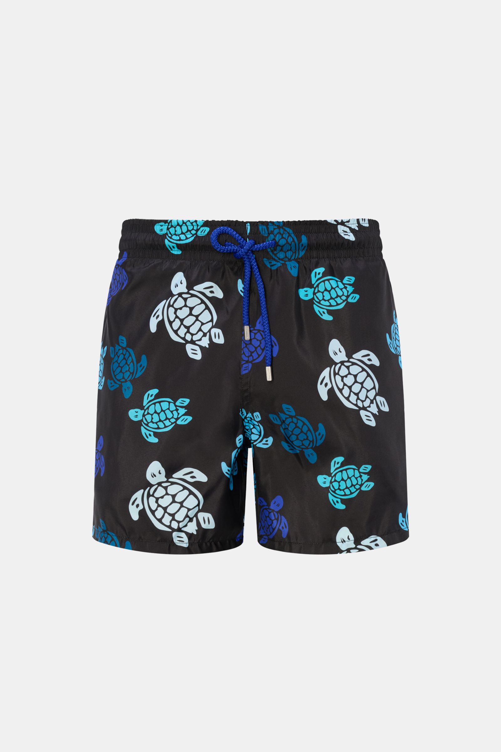 Vilebrequin Swim shorts 'Mahina' black/blue/turquoise patterned
