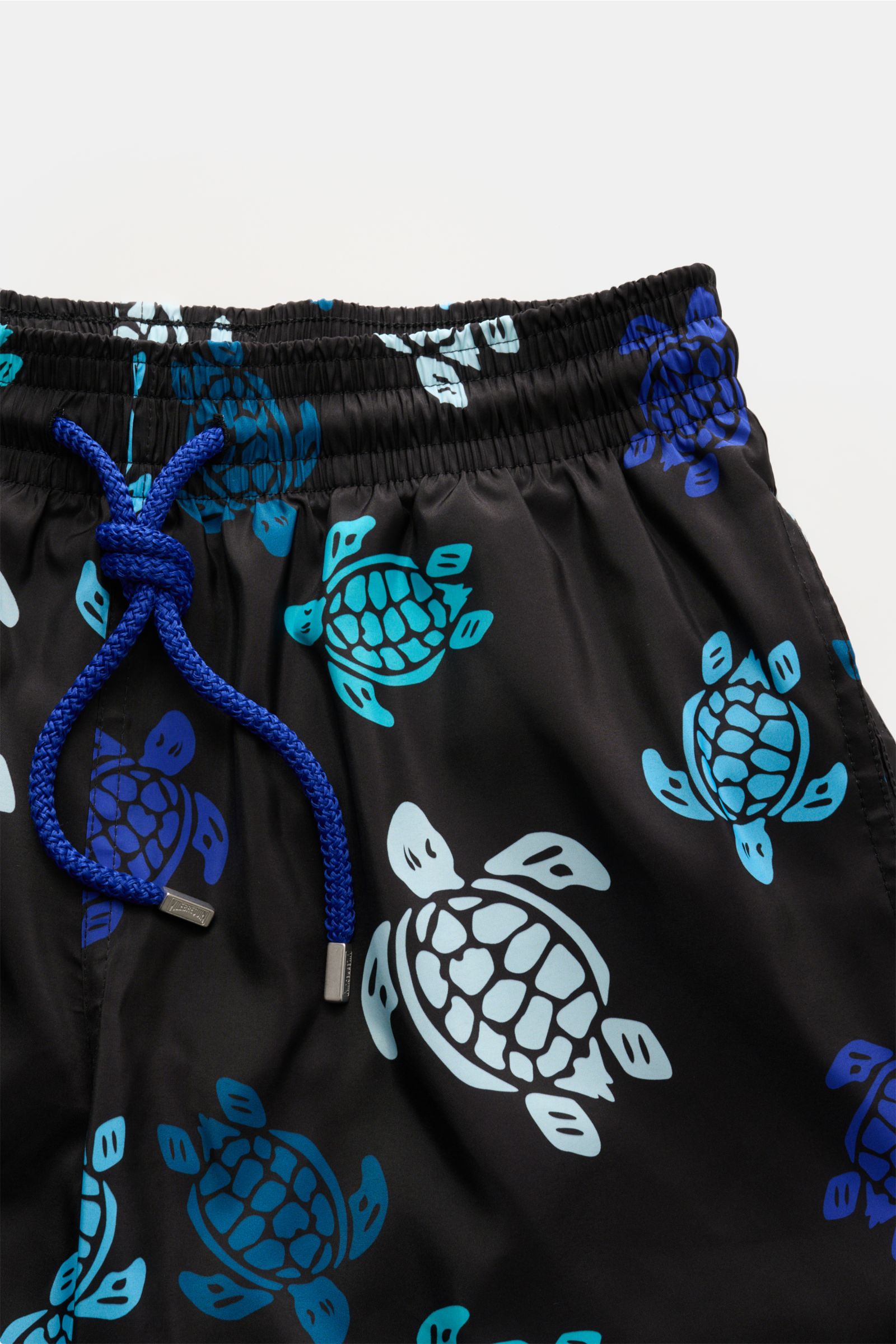 Vilebrequin Swim shorts 'Mahina' black/blue/turquoise patterned