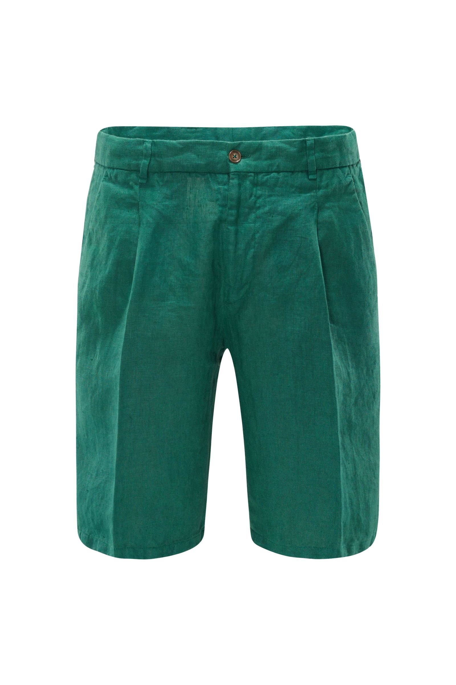 Linen bermuda shorts 'Formentera' green