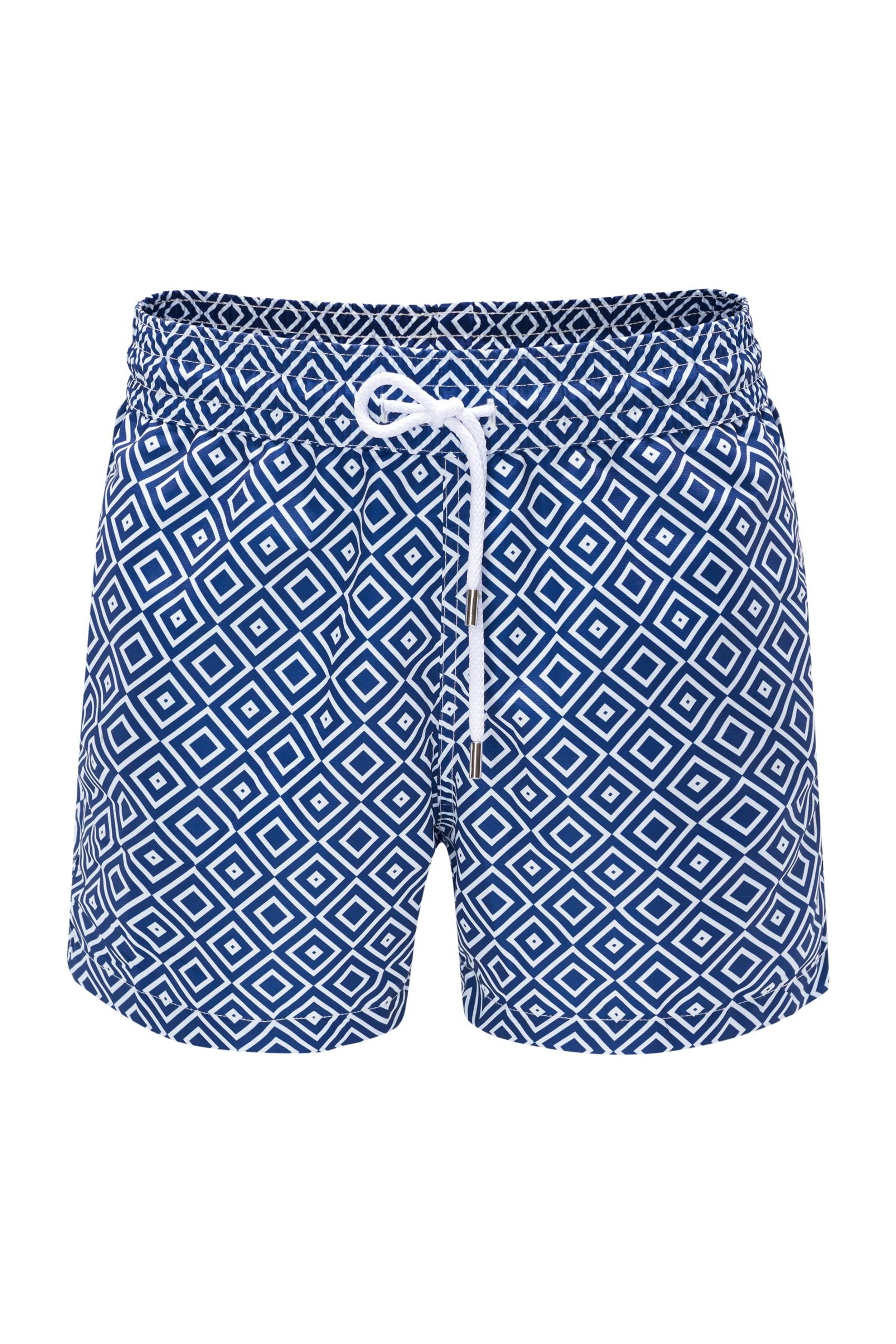 Swim shorts 'Sidewalk' navy patterned