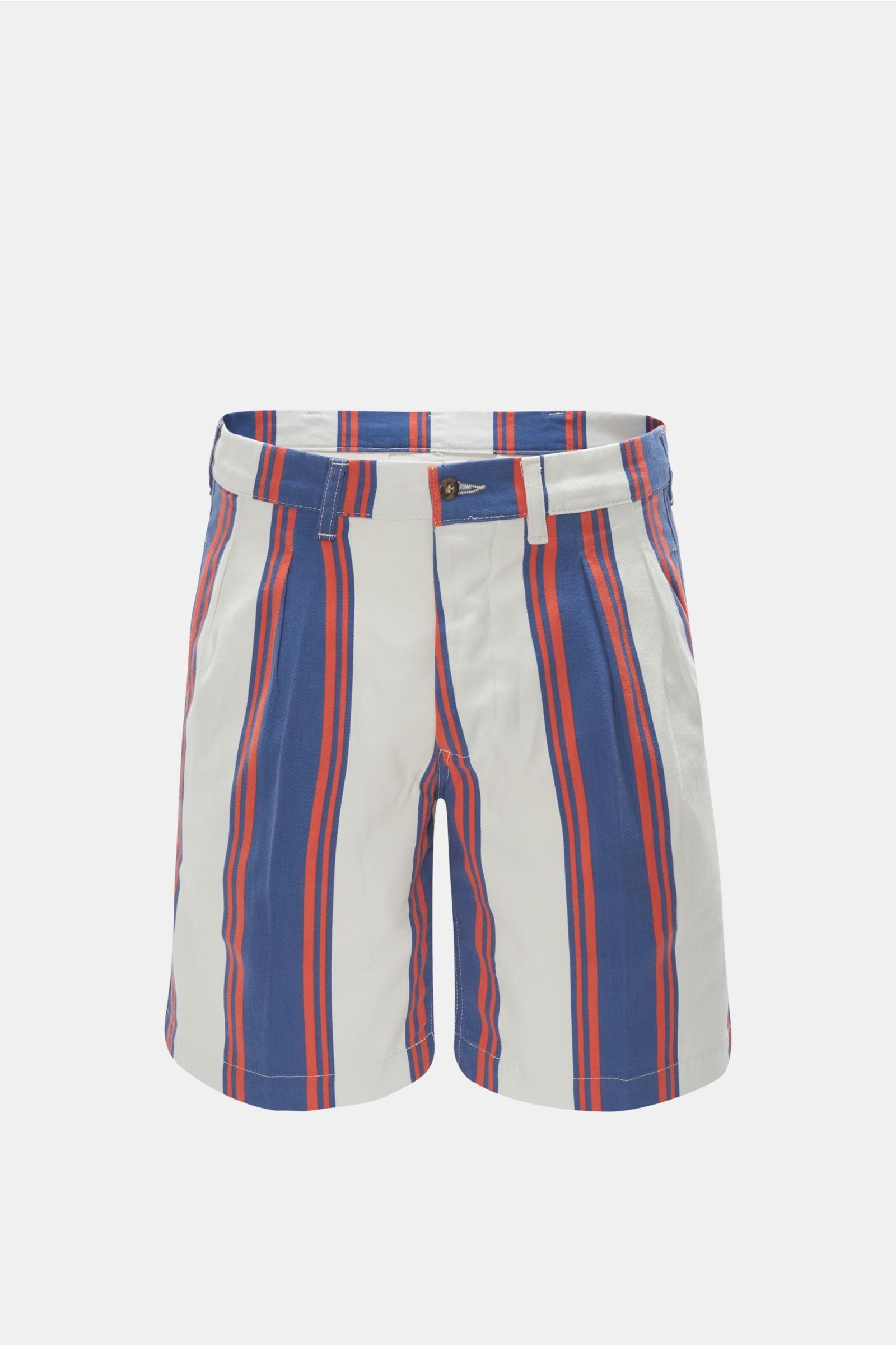 Bermuda shorts 'Aaza' dark blue/red/white striped