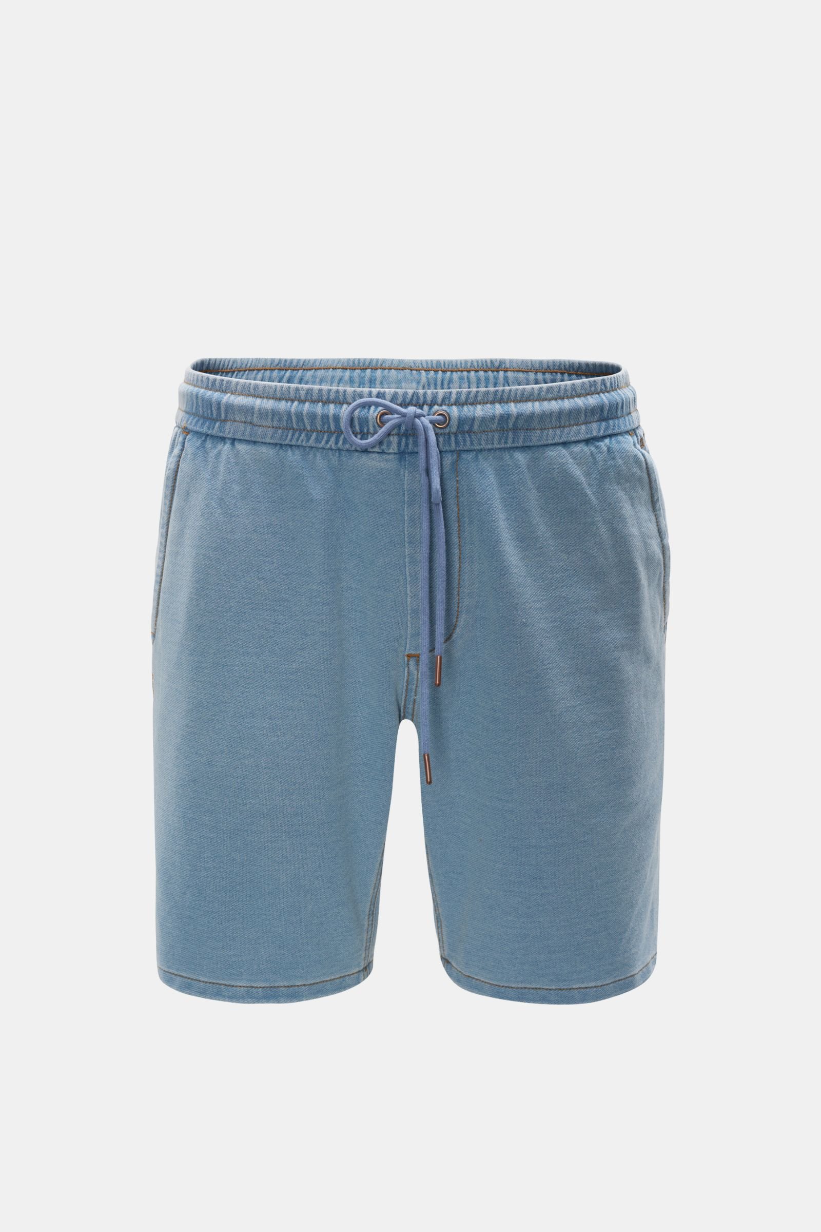 Jersey bermuda shorts light blue