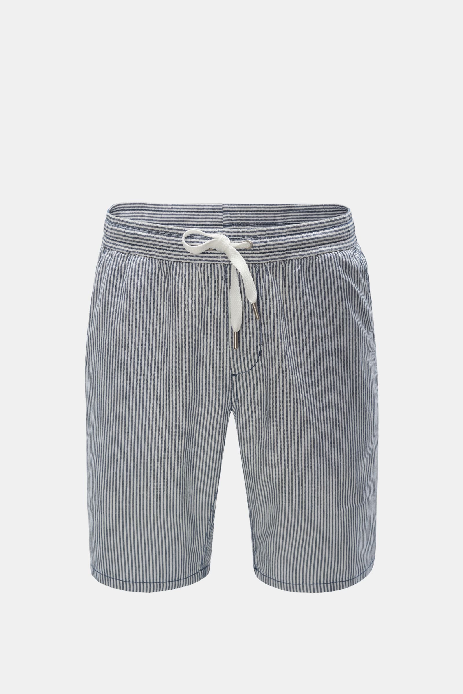 Bermuda shorts navy/white striped