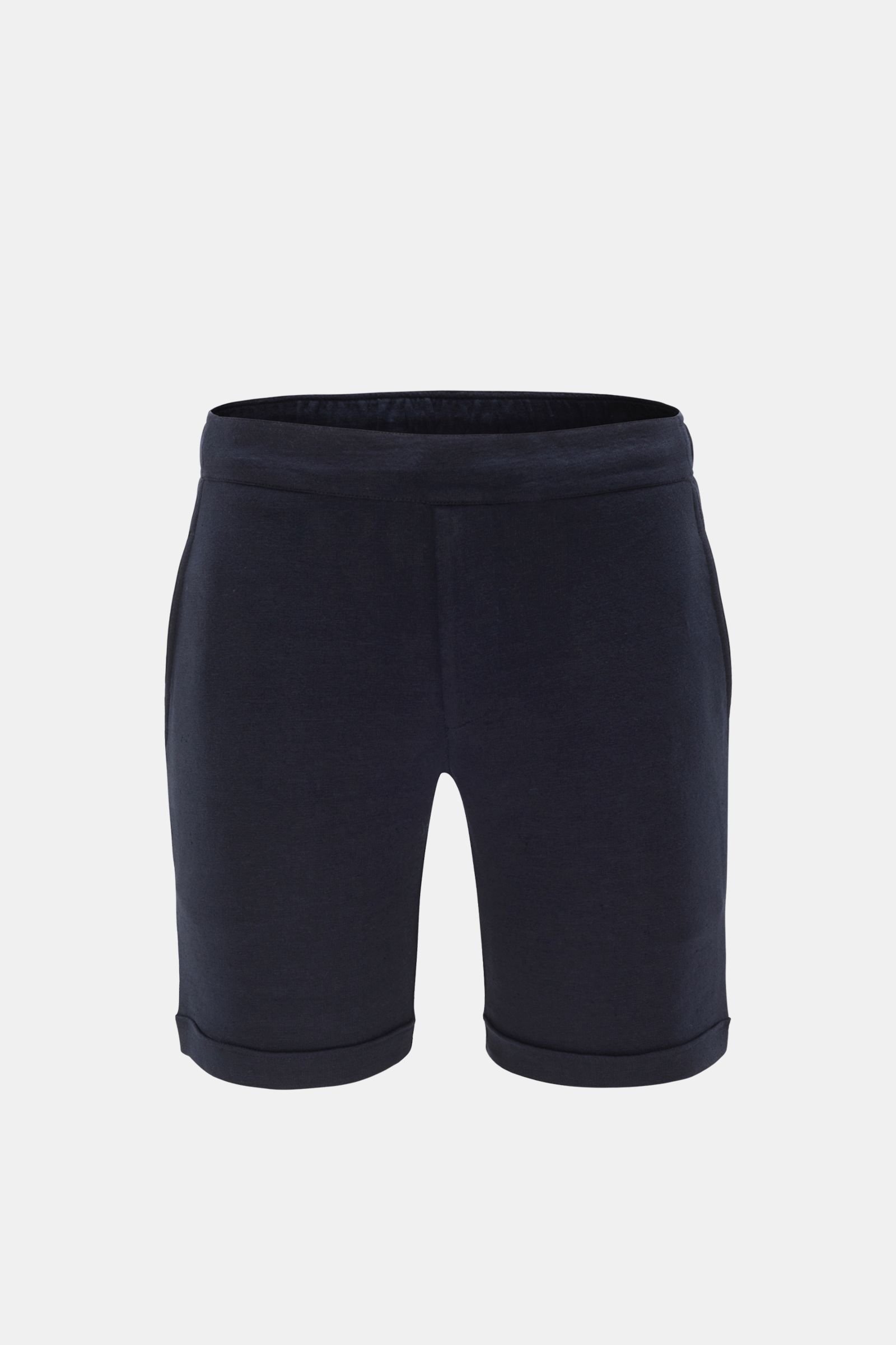 Linen sweat shorts 'Jon' navy