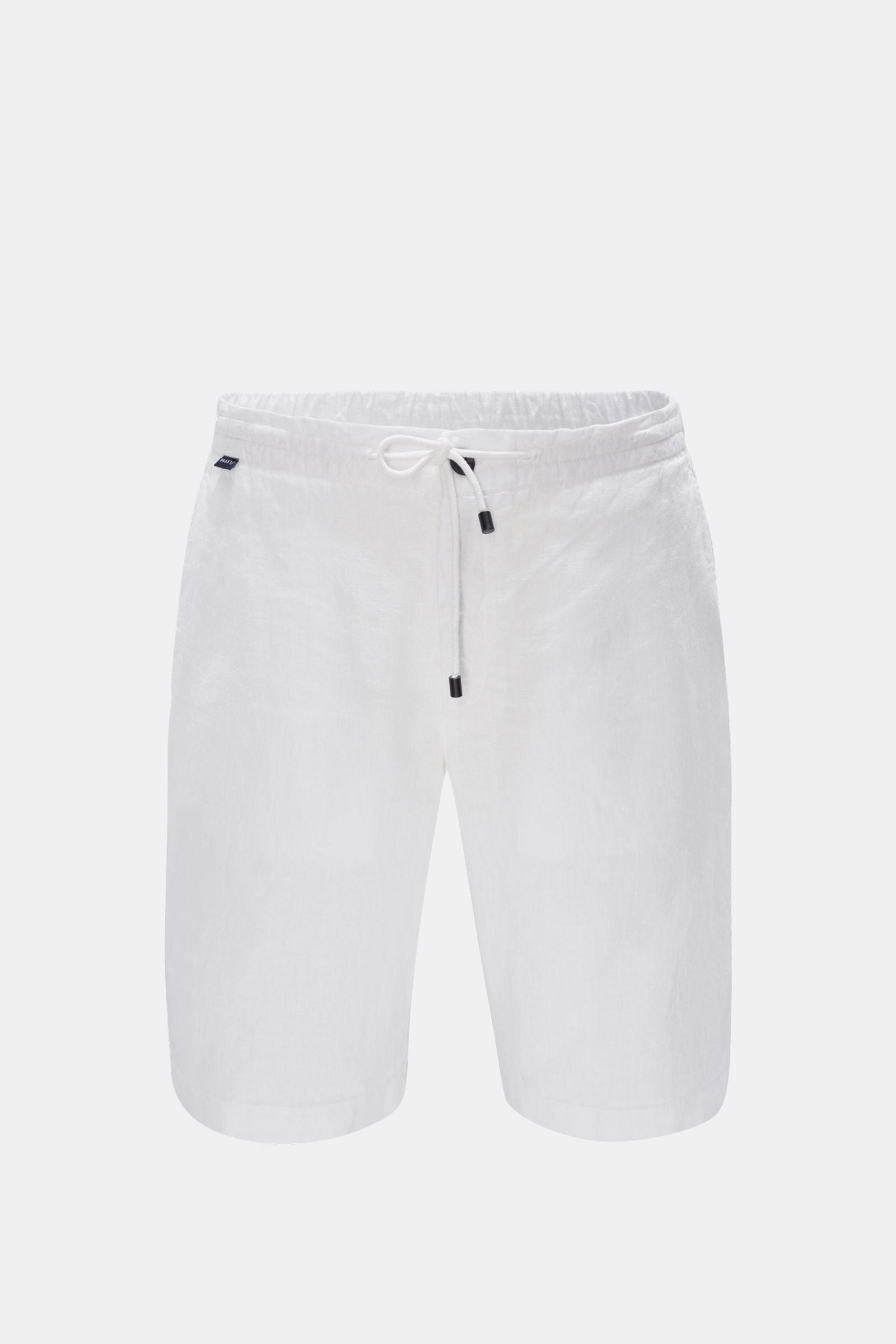 Linen Bermuda shorts white