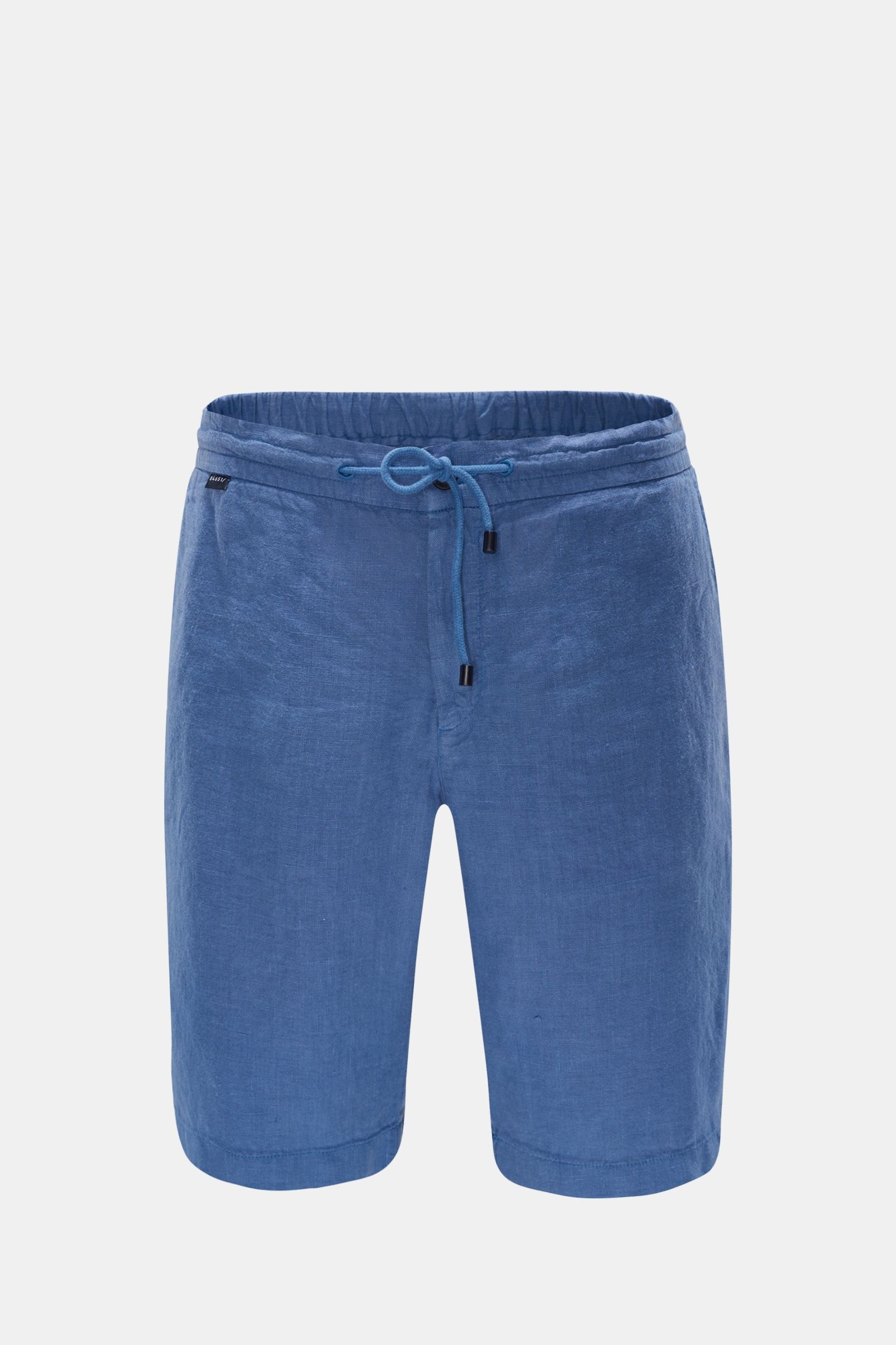 Linen Bermuda shorts smoky blue