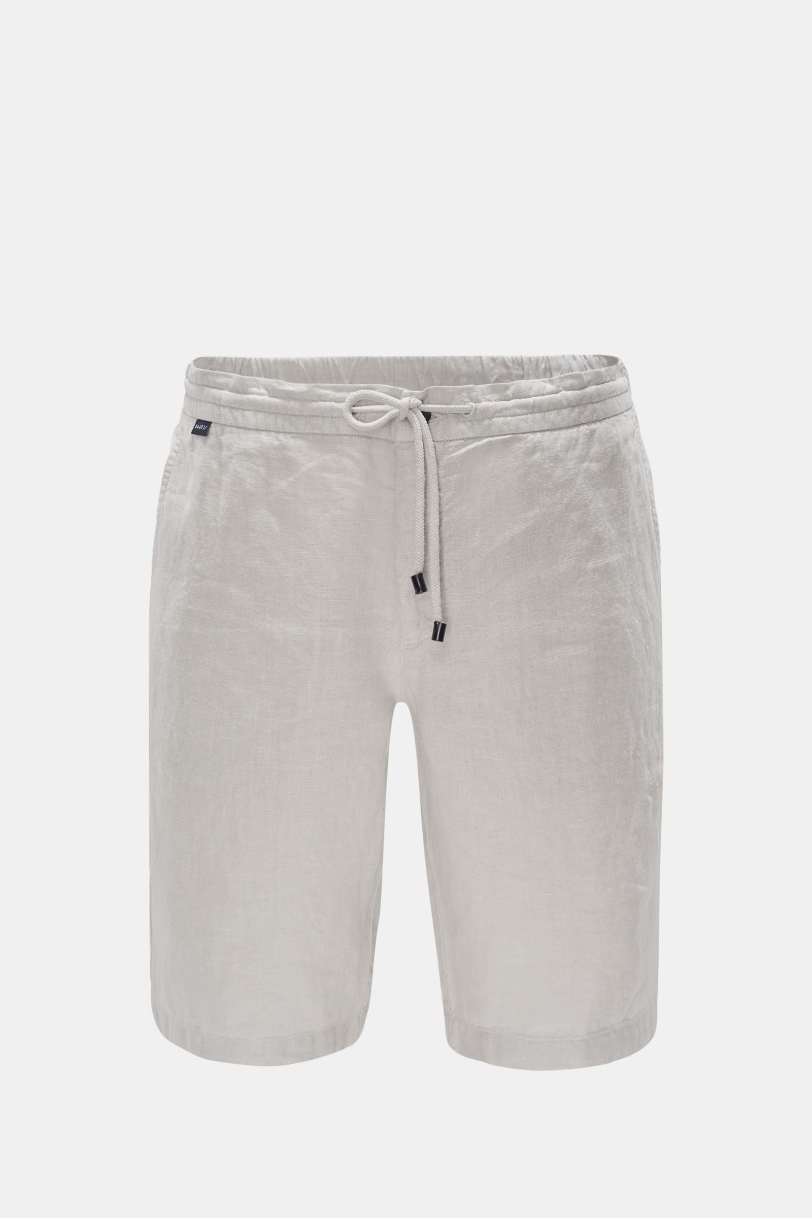 Linen Bermuda shorts light grey