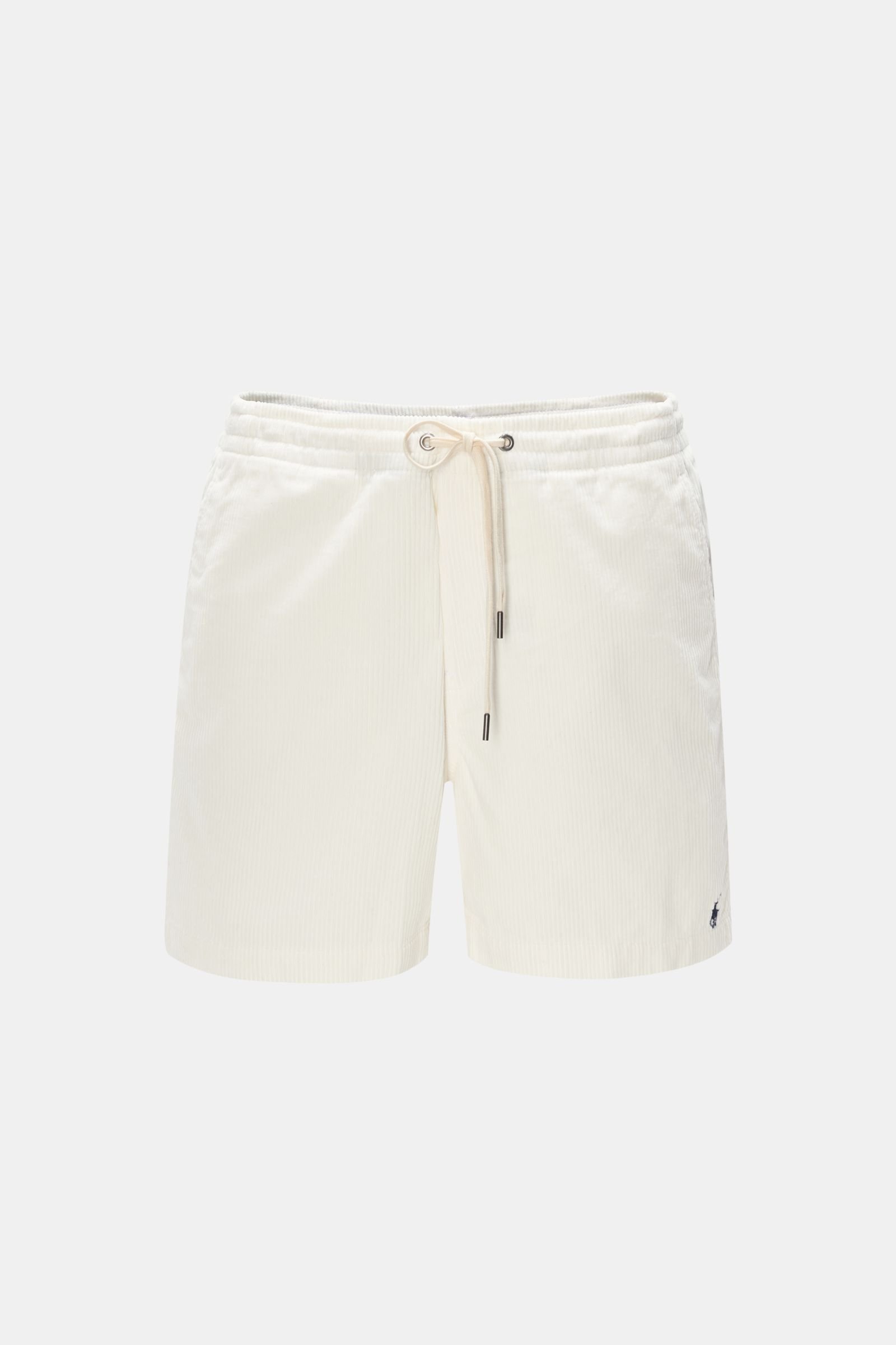 Corduroy shorts off-white