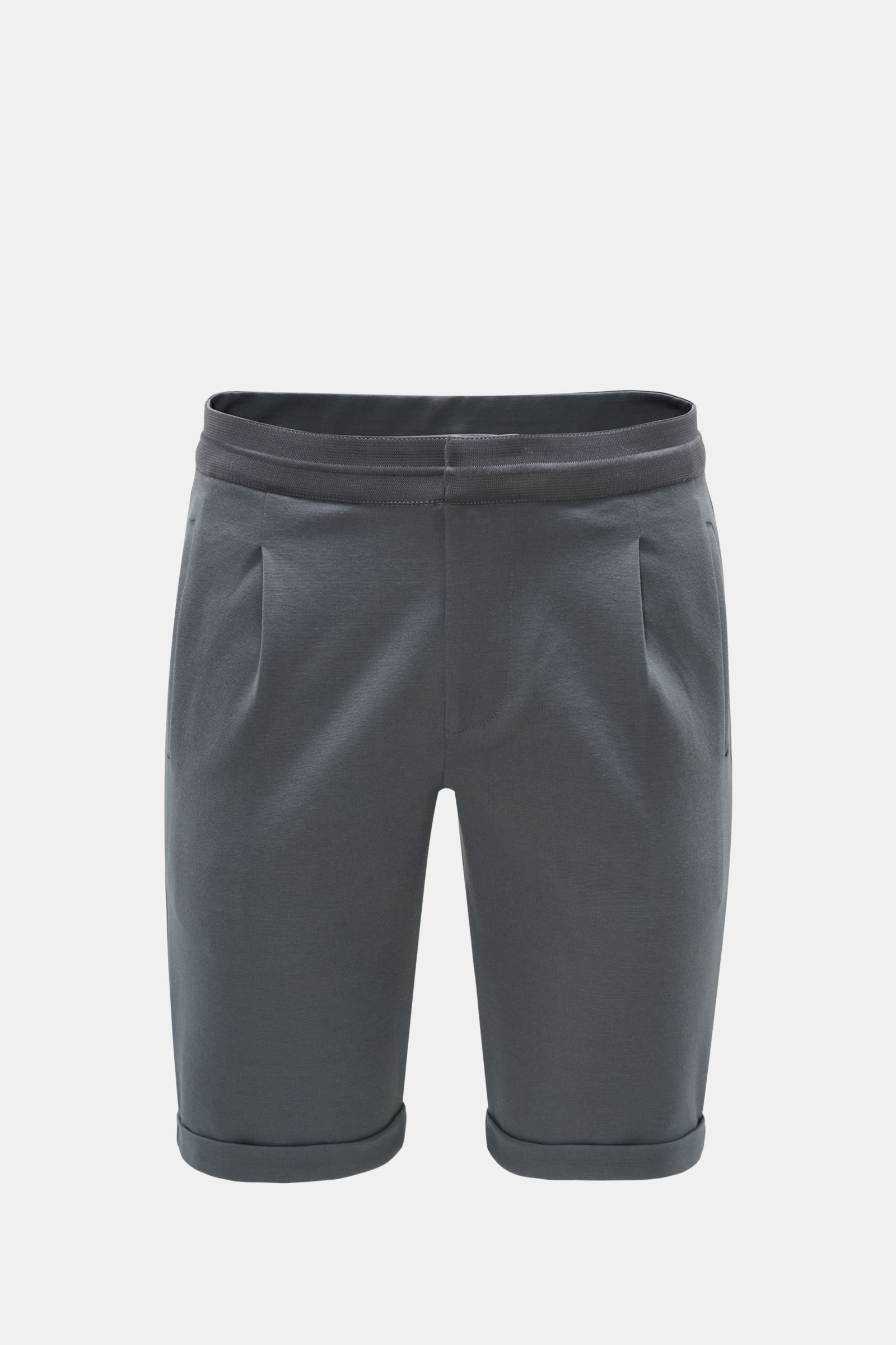 Jersey shorts 'Carl' grey-blue