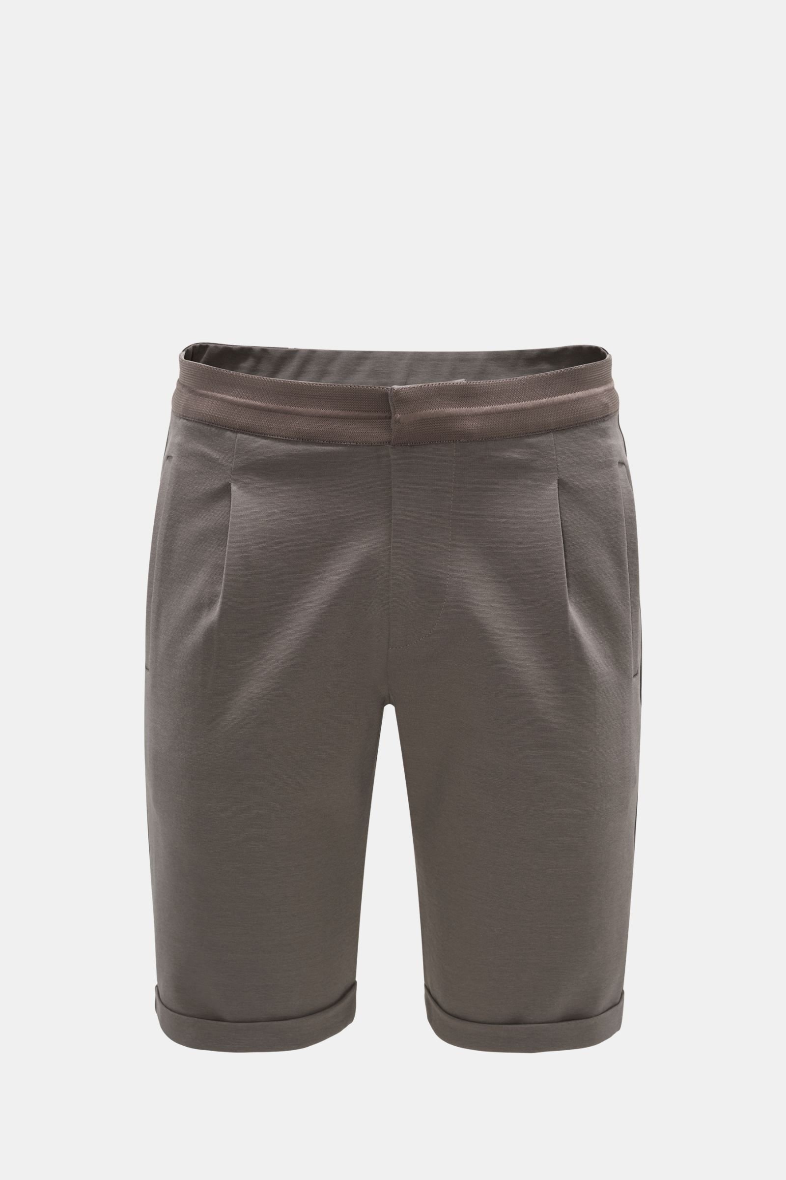 Jersey shorts 'Carl' grey-brown