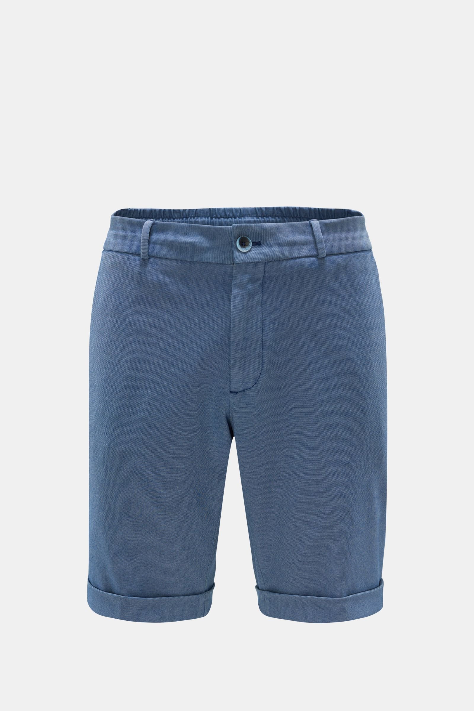 Jersey bermuda shorts 'Davide' smoky blue