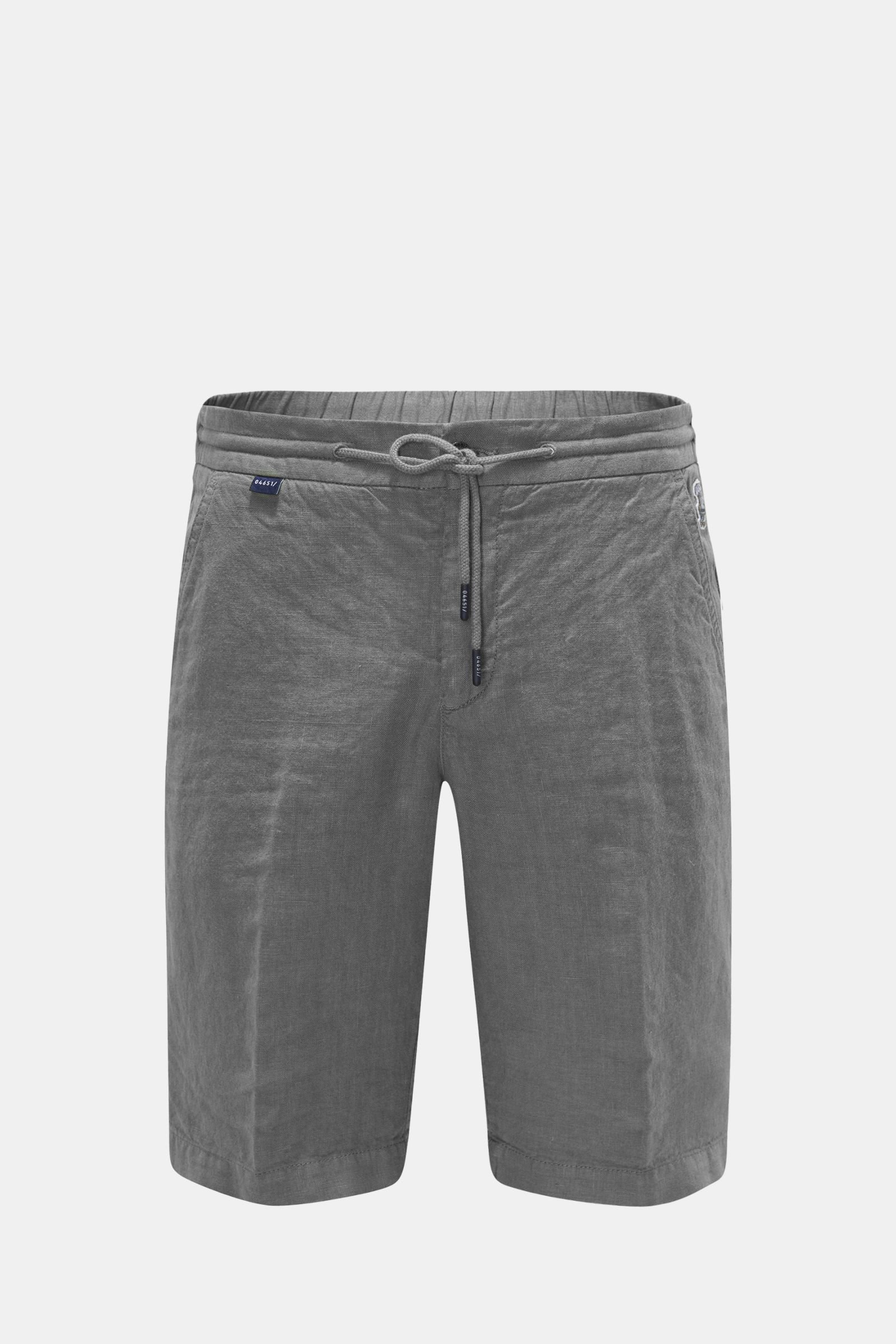 Linen Bermuda shorts grey
