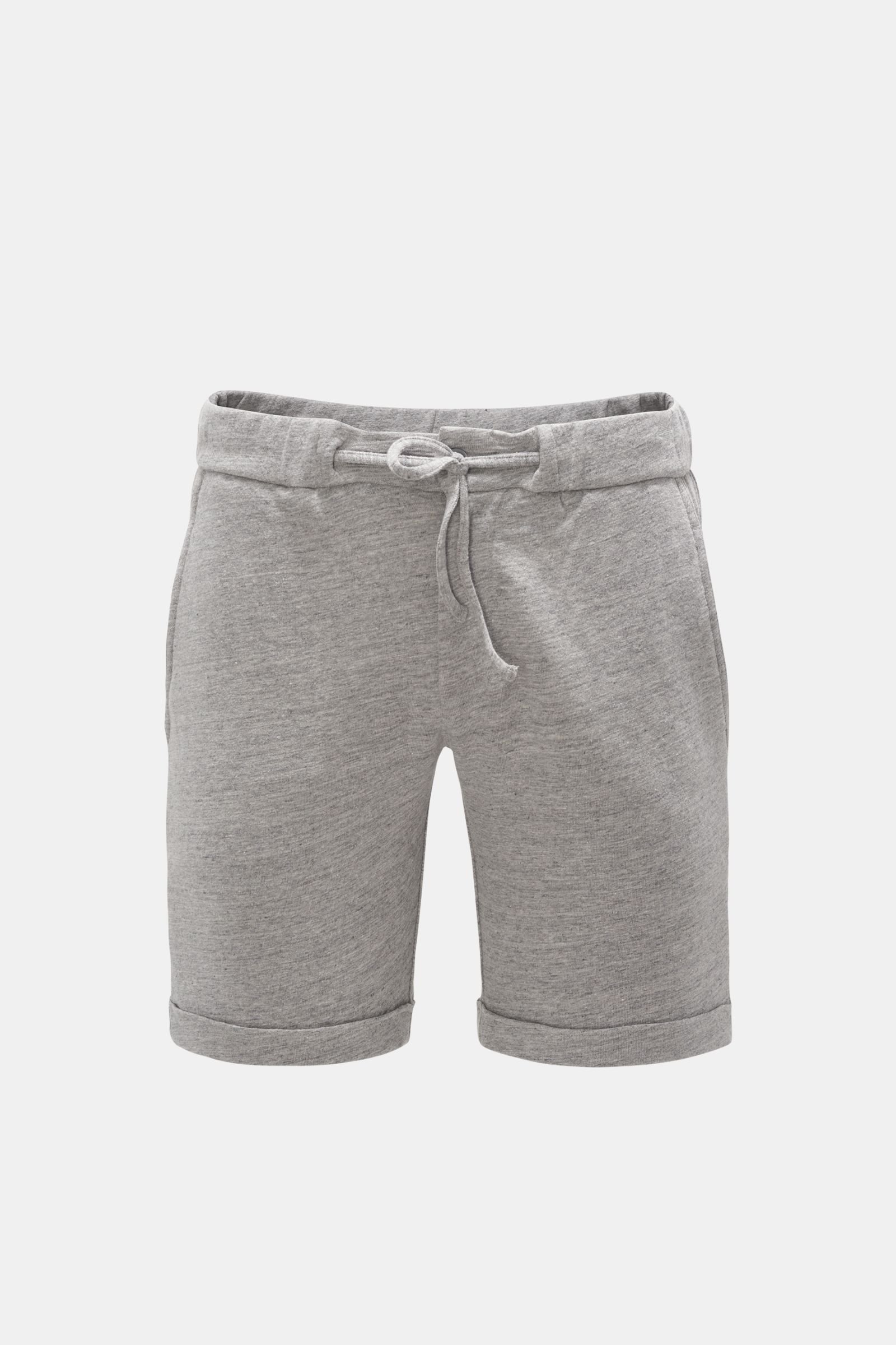 Linen sweat Bermuda shorts 'Jon' grey