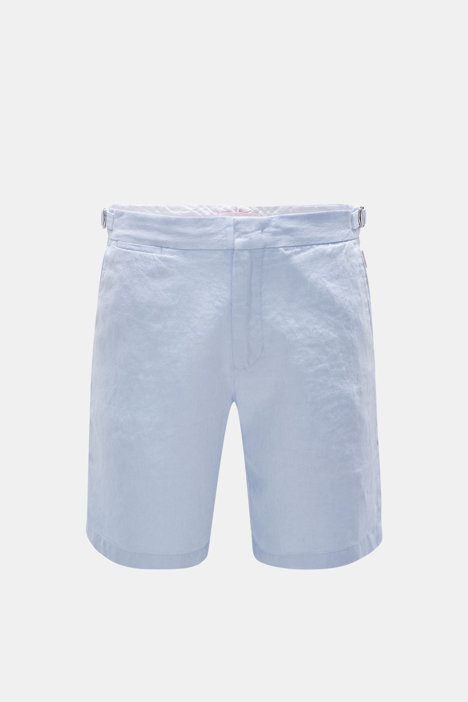 Linen shorts 'Norwich' pastel blue