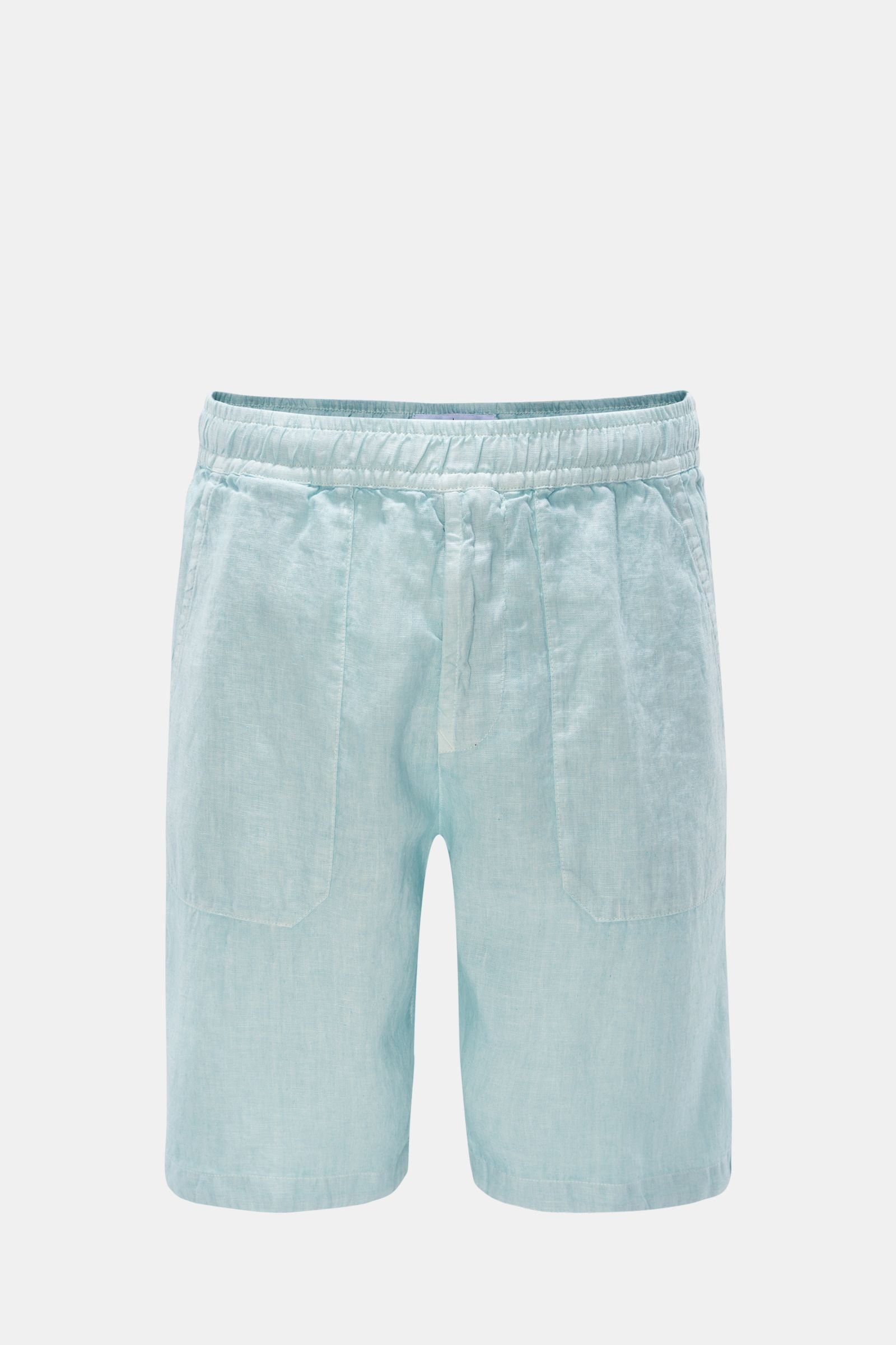 Linen Bermuda shorts turquoise