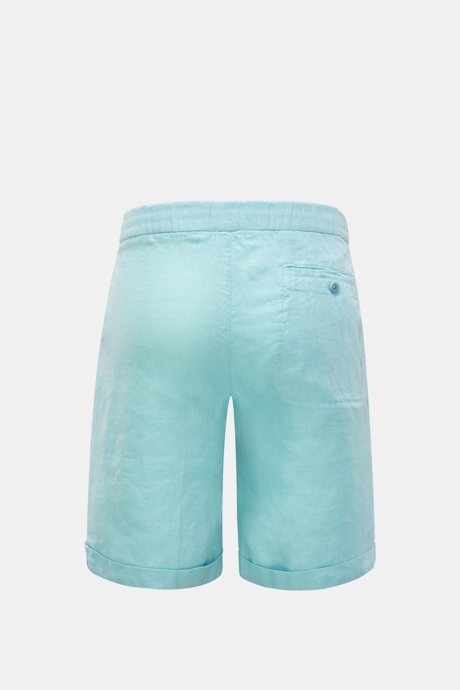 04651/ A trip in a bag Leinen-Bermudas 'Linen Bermuda' türkis