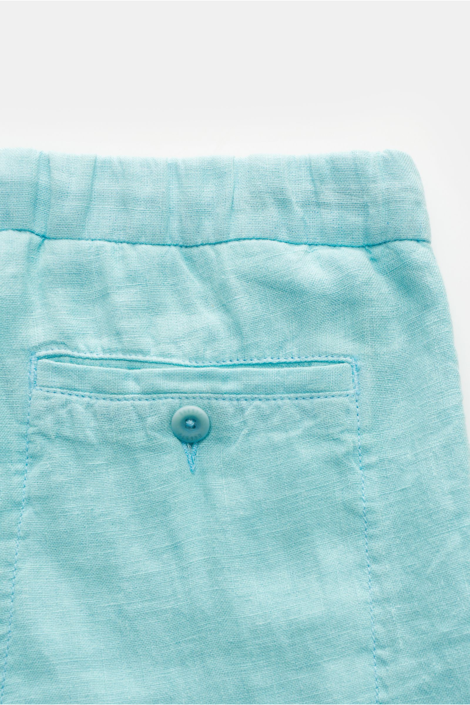 04651/ A trip in a bag Leinen-Bermudas 'Linen Bermuda' türkis