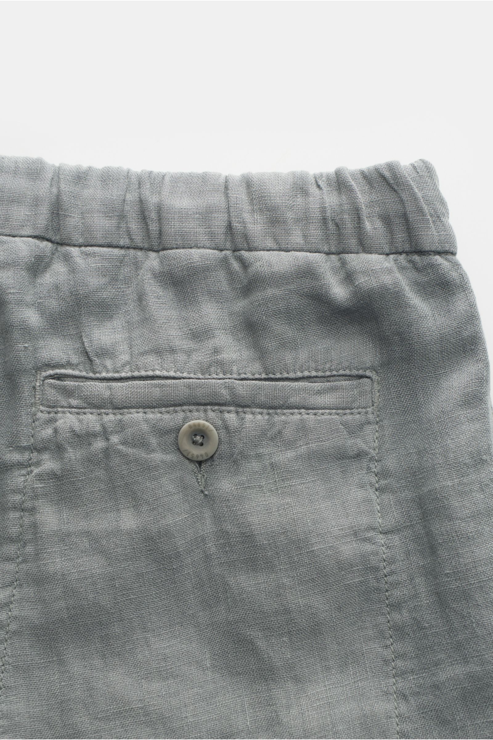 04651/ A trip in a bag Leinen-Bermudas 'Linen Bermuda' grau