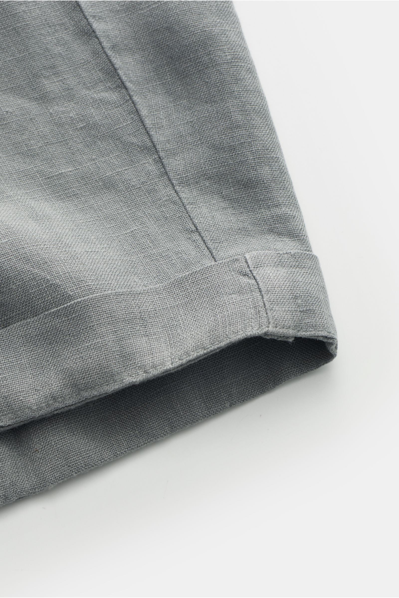 04651/ A trip in a bag Leinen-Bermudas 'Linen Bermuda' grau