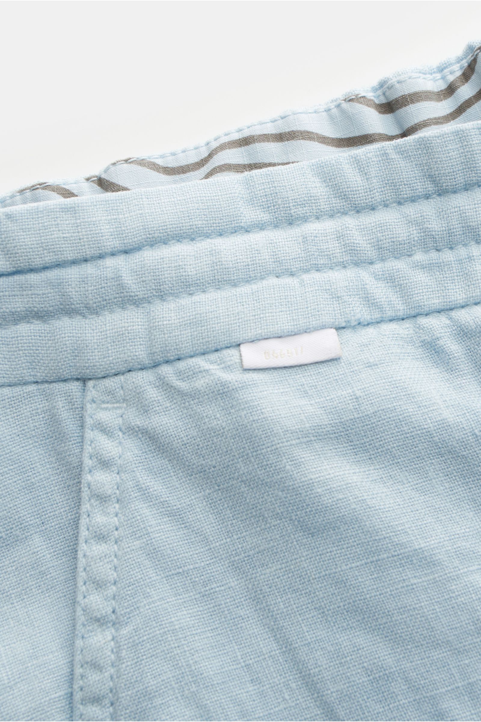 04651/ A trip in a bag Leinen-Bermudas 'Linen Bermuda' hellblau