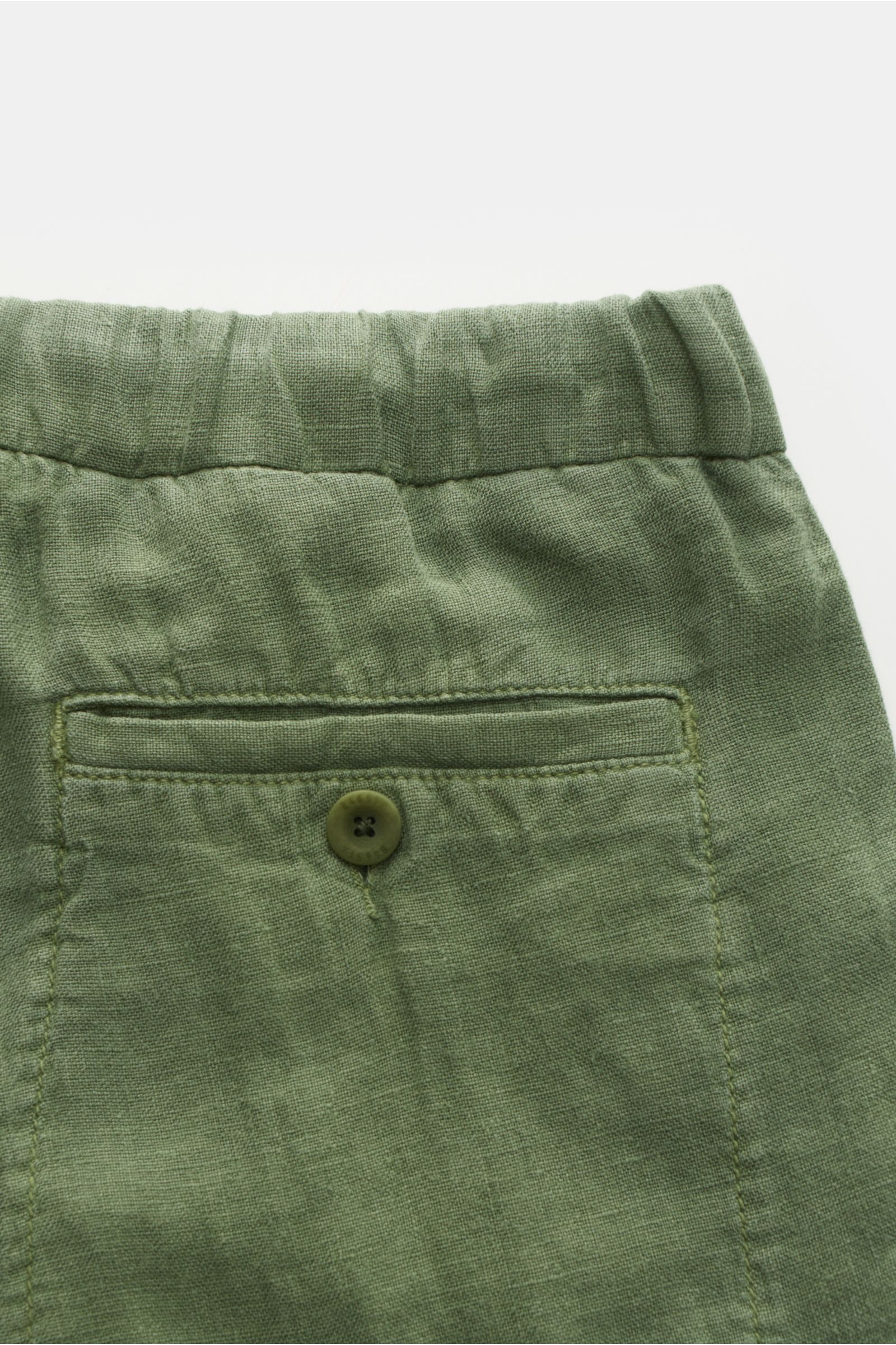 04651/ A trip in a bag Leinen-Bermudas 'Linen Bermuda' grün