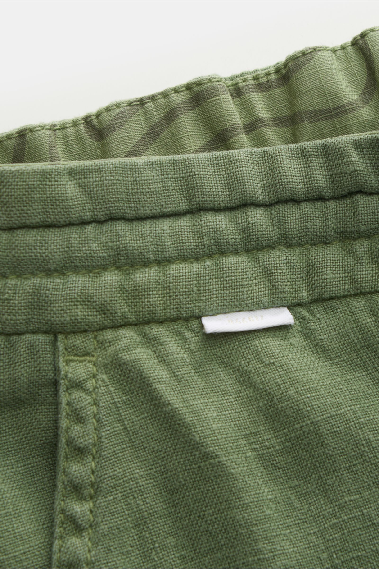 04651/ A trip in a bag Leinen-Bermudas 'Linen Bermuda' grün